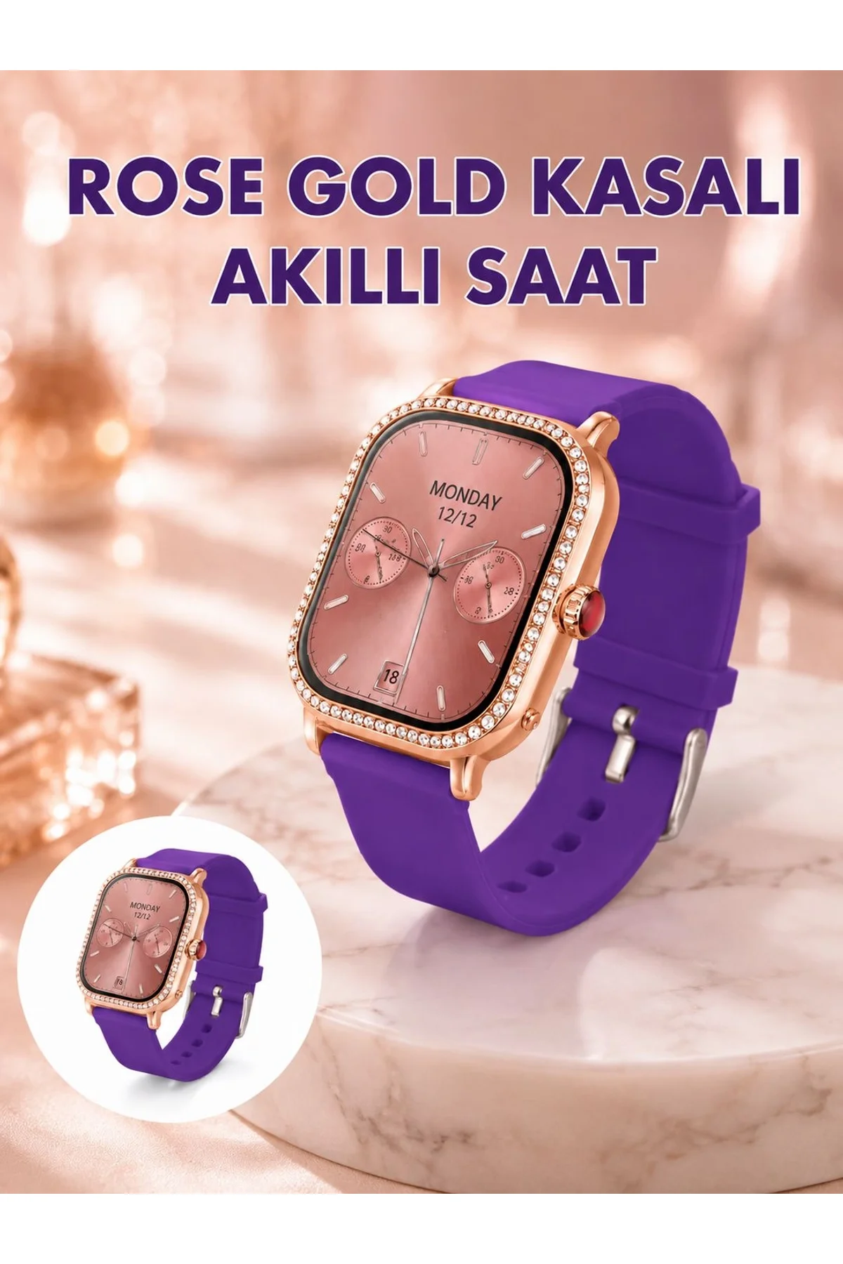 Alarm Takvim Ve Hesap Makinesi Özellikli Akıllı Saat