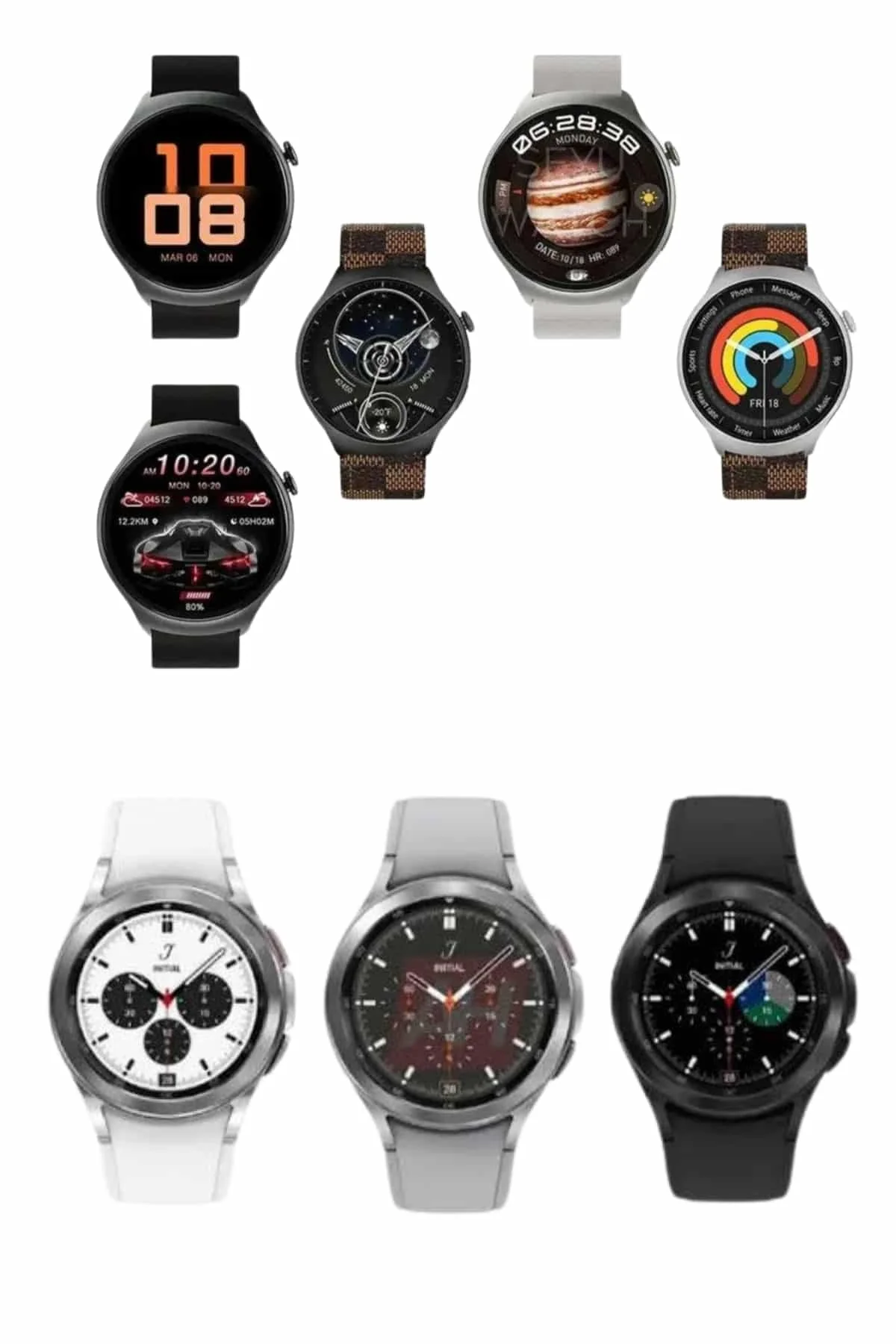 Akıllı Saat Bluetooth Bağlantılı Yuvarlak Ekran Plastik Kordonlu - Just Cheap Store Görsel 3