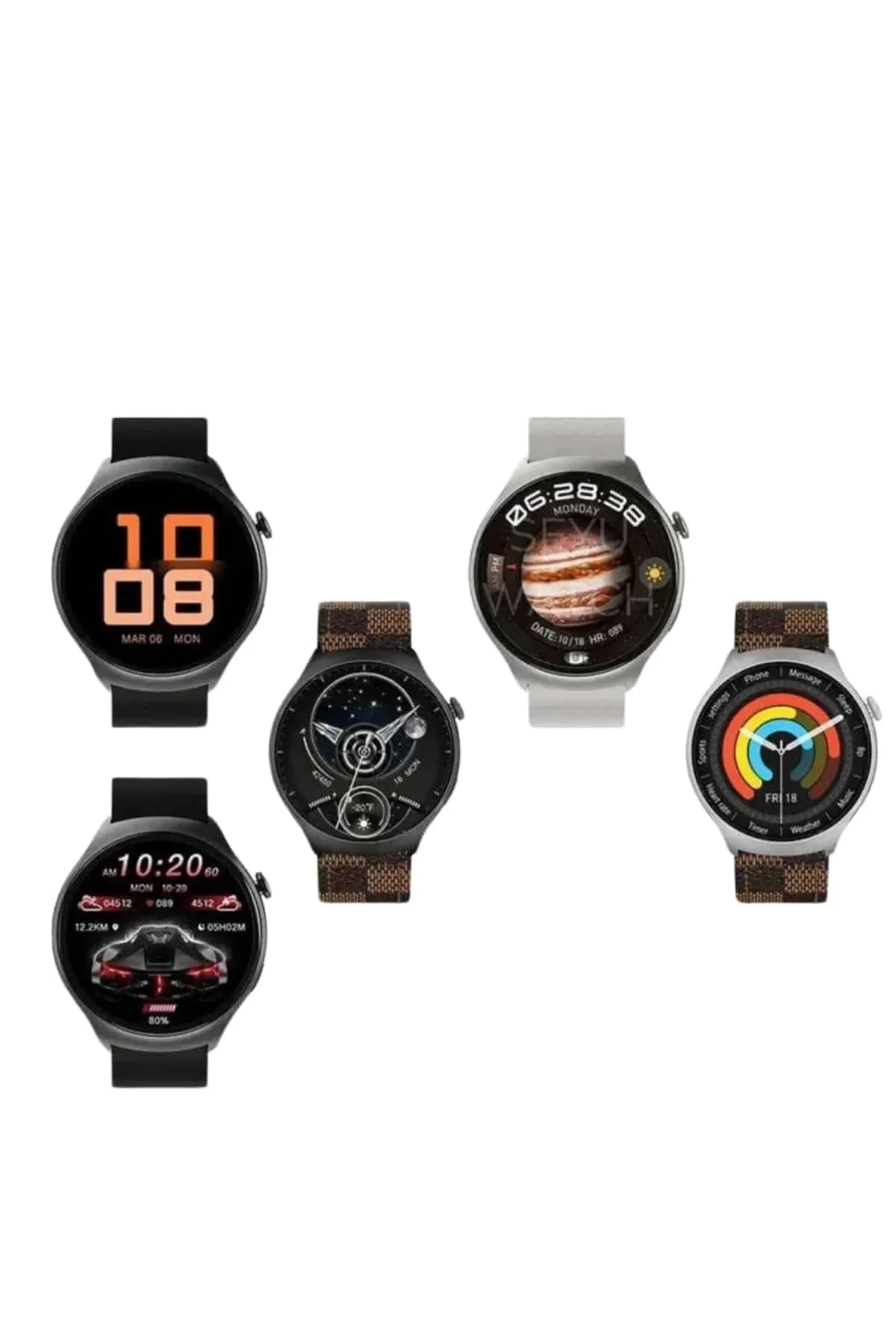 Yeni Nesil Akıllı Saat Çağrı Cevaplayabilen Plastik 47 Mm Uyumlu Kordon - Just Cheap Store Görsel 3