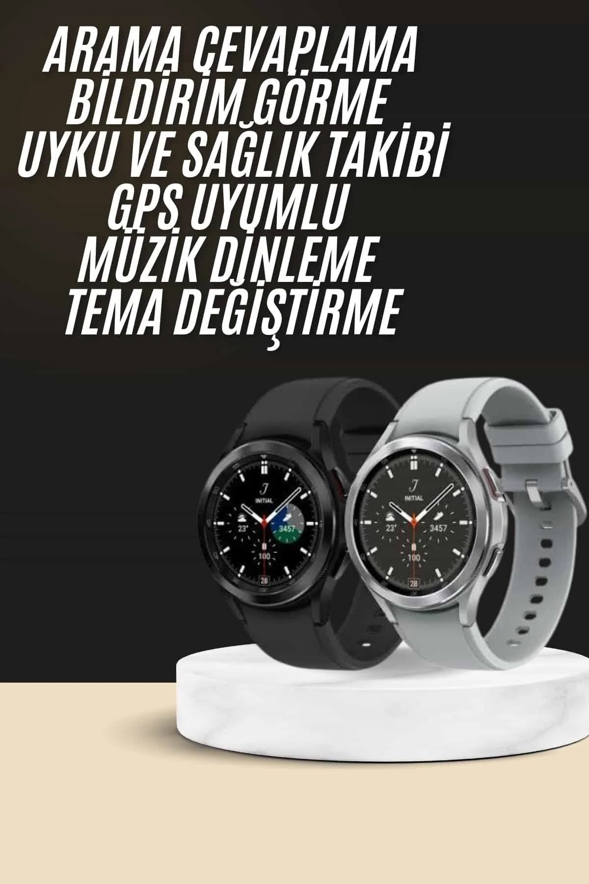 Yeni Nesil Akıllı Saat Çağrı Cevaplayabilen Plastik 47 Mm Uyumlu Kordon - Just Cheap Store Görsel 2