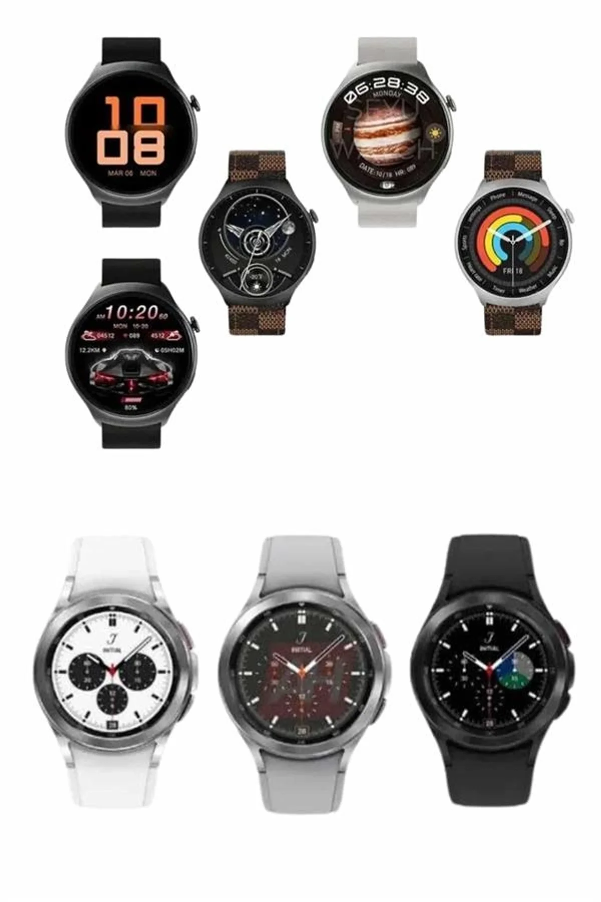 Akıllı Saat Bluetooth Bağlantılı Yuvarlak Ekran Plastik Kordonlu - Just Cheap Store Görsel 3