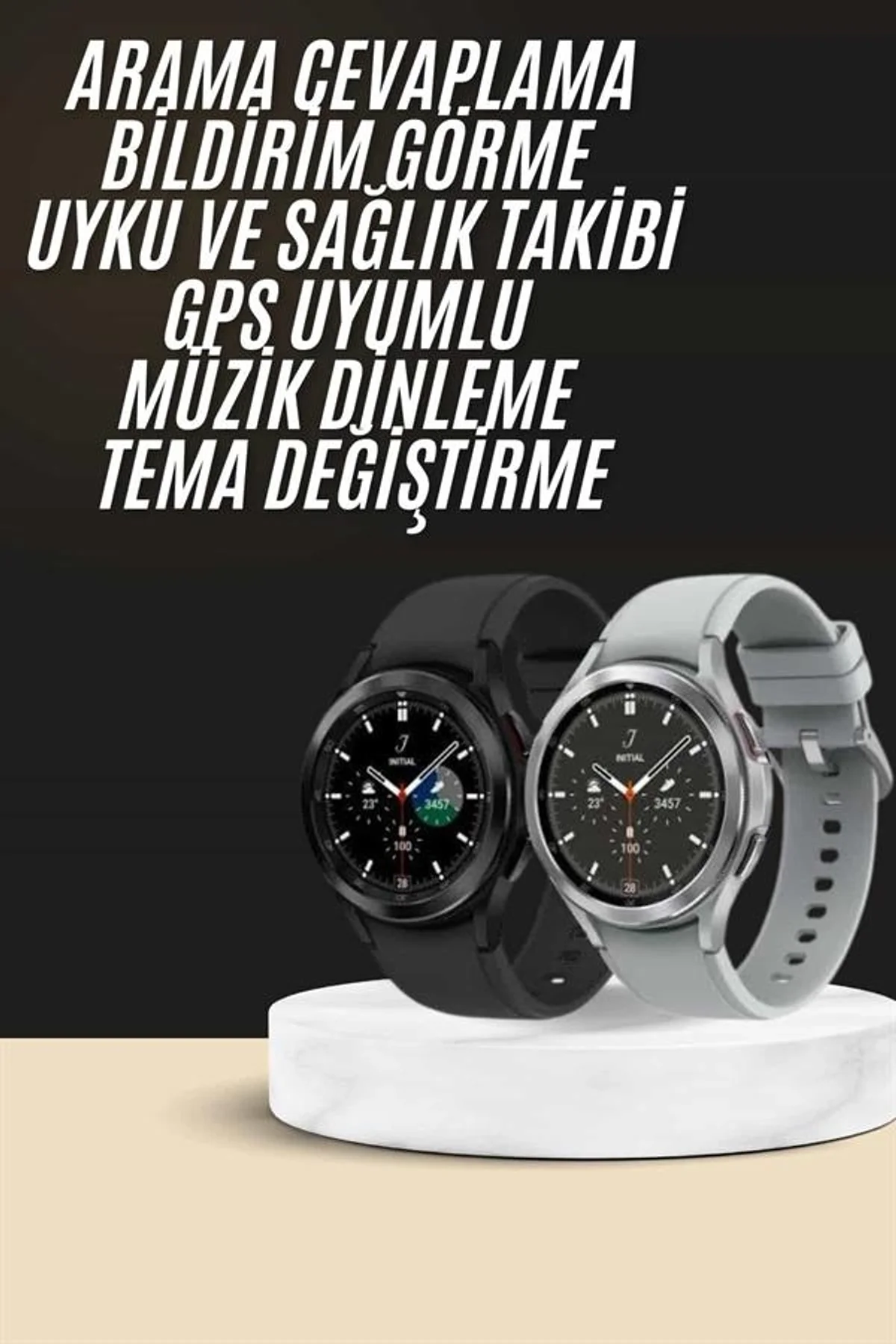 Yeni Nesil Akıllı Saat Çağrı Cevaplayabilen Plastik 47 Mm Uyumlu Kordon