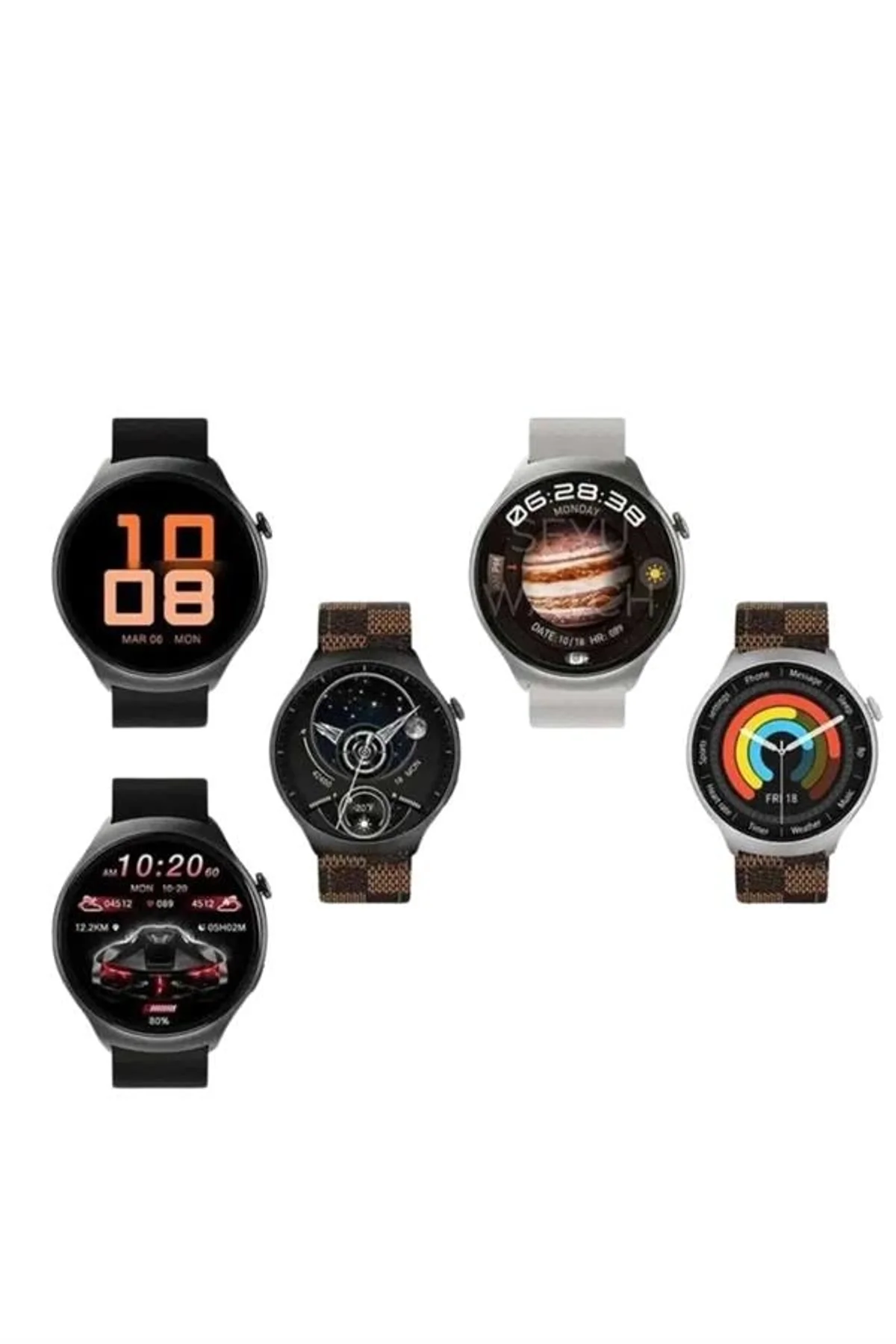 Yeni Nesil Akıllı Saat Çağrı Cevaplayabilen Plastik 47 Mm Uyumlu Kordon - Just Cheap Store Görsel 3