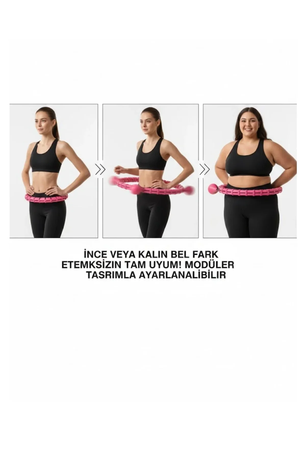 Evde Spor İçin Akıllı Hula Hoop Çemberi Bel İnceltici Mor - Just Cheap Store Görsel 2
