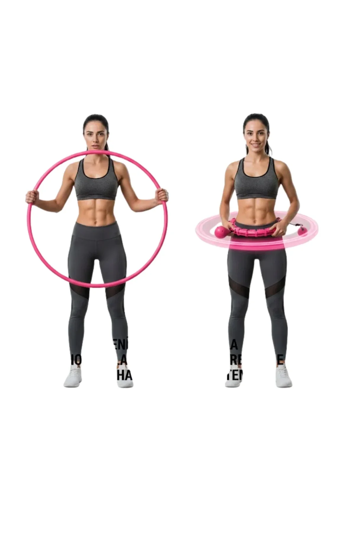 Evde Spor İçin Akıllı Hula Hoop Çemberi Bel İnceltici Mor - Just Cheap Store Görsel 3