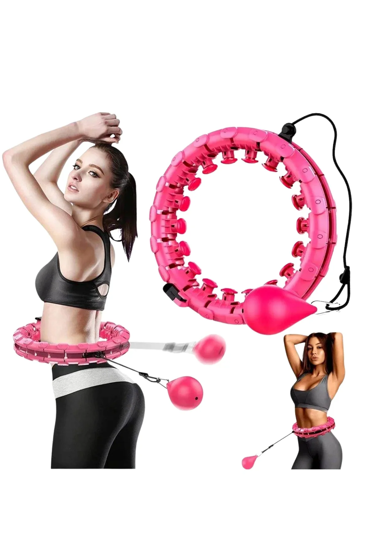 Evde Spor İçin Akıllı Hula Hoop Çemberi Bel İnceltici Mor - Just Cheap Store Görsel 5