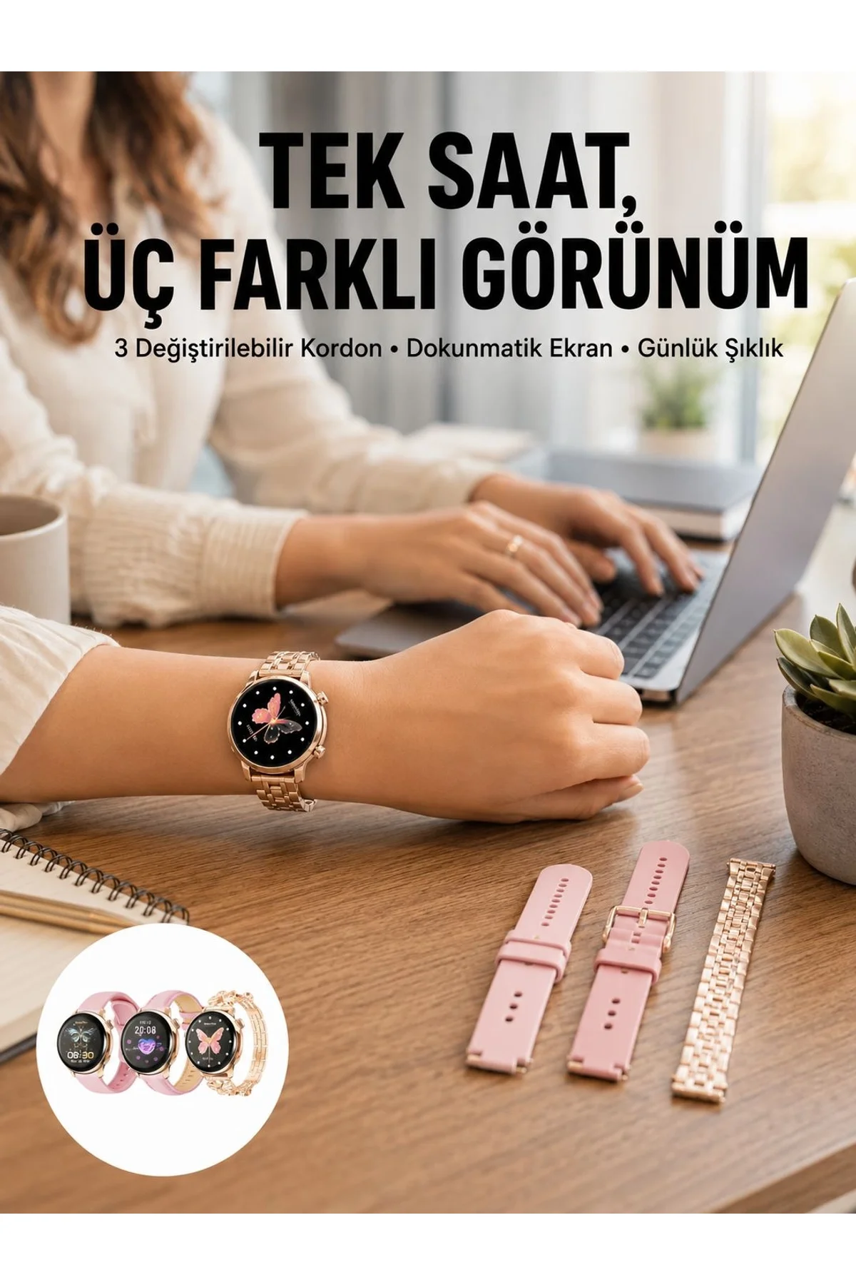 Akıllı Saat – Dokunmatik Ekran, Spor Modu Ve Kalp Atış Sensörü Yeni Nesil