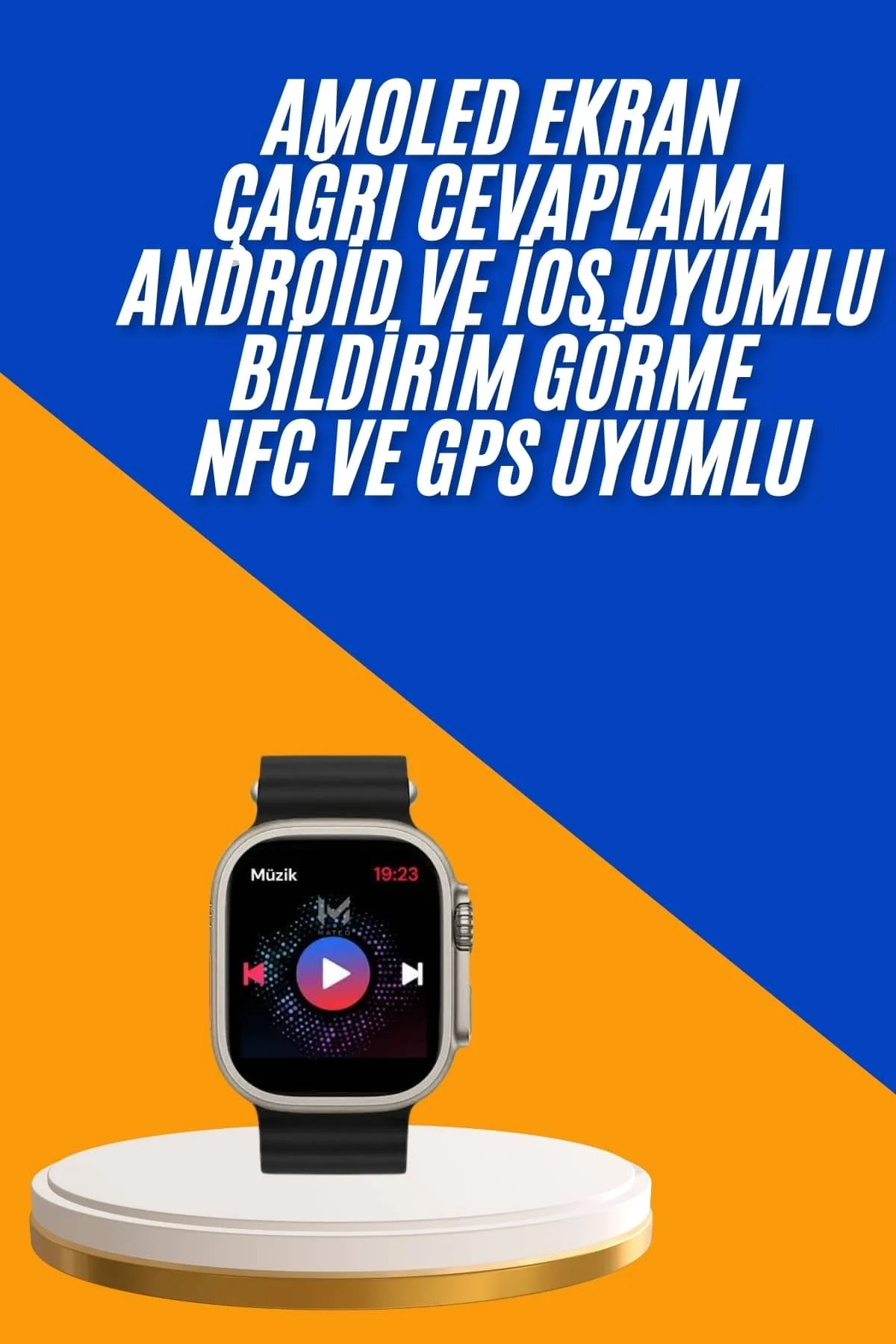 Akıllı Saat Çok Fonksiyonlu Unısex Sosyal Medya Girişli Bluetooth Bağlantılı Yeni Nesil - Just Cheap Store Görsel 2