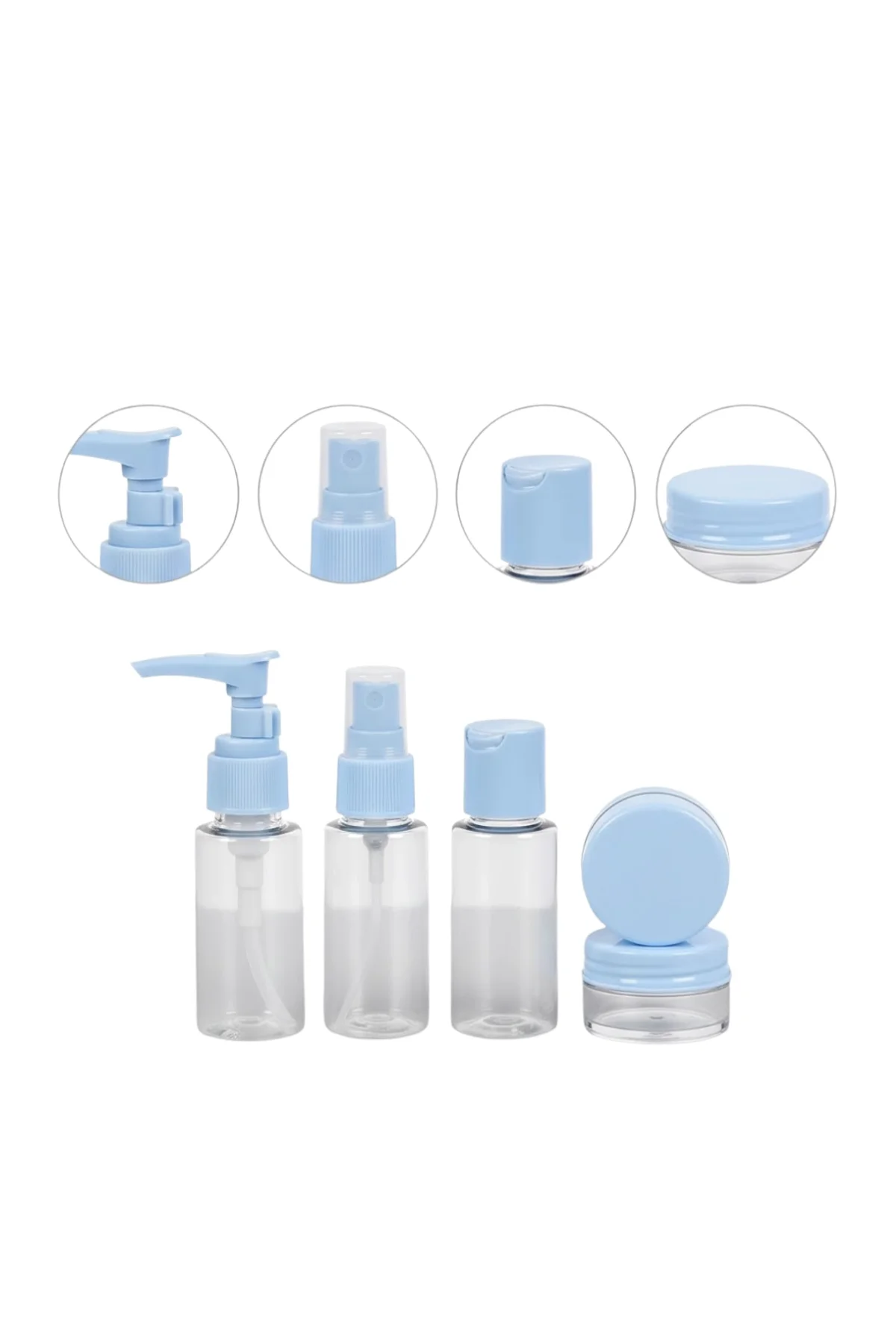 Taşınabilir 5 Parça Seyahat Kozmetik Seti 30 Ml Sızdırmaz - Just Cheap Store Görsel 4