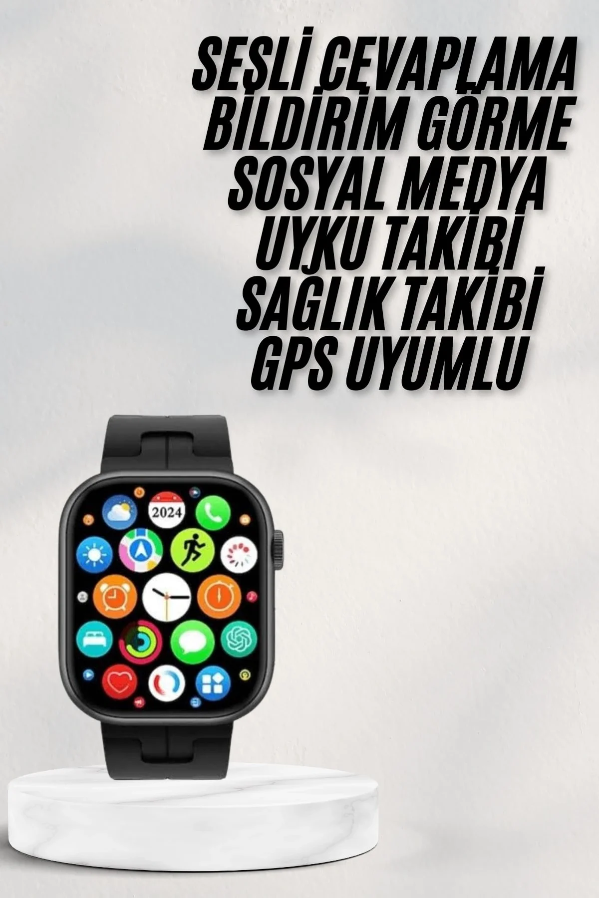 Akıllı Saat Android Ve İos Uyumlu Plastik Kordon Yeni Seri - Just Cheap Store Görsel 2