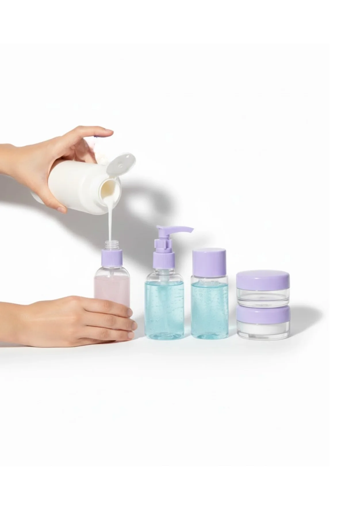 Seyahat İçin 5’li Şeffaf Kozmetik Şişe Seti 30 Ml - Just Cheap Store Görsel 5
