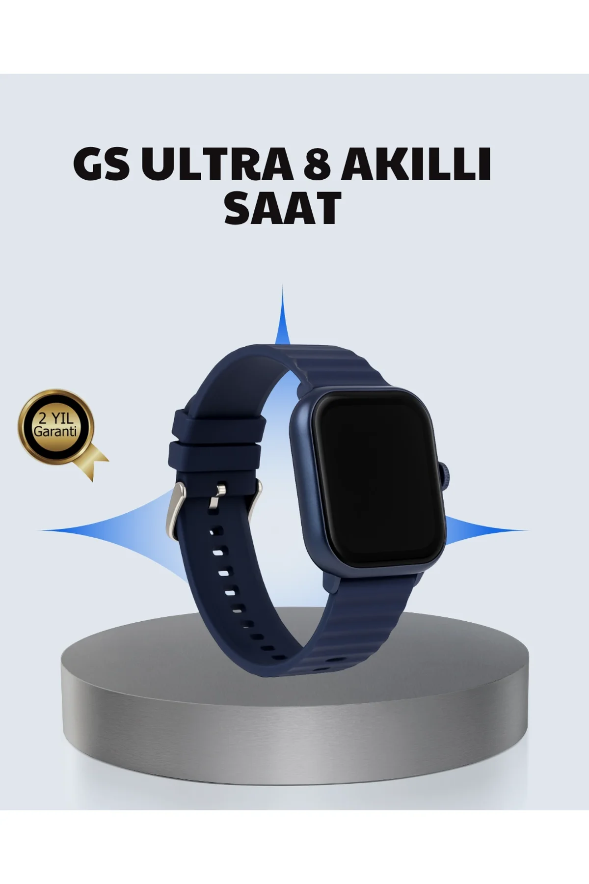 Akıllı Saat 360 Mah Çoklu Spor Modlu Lacivert Siyah Kordon