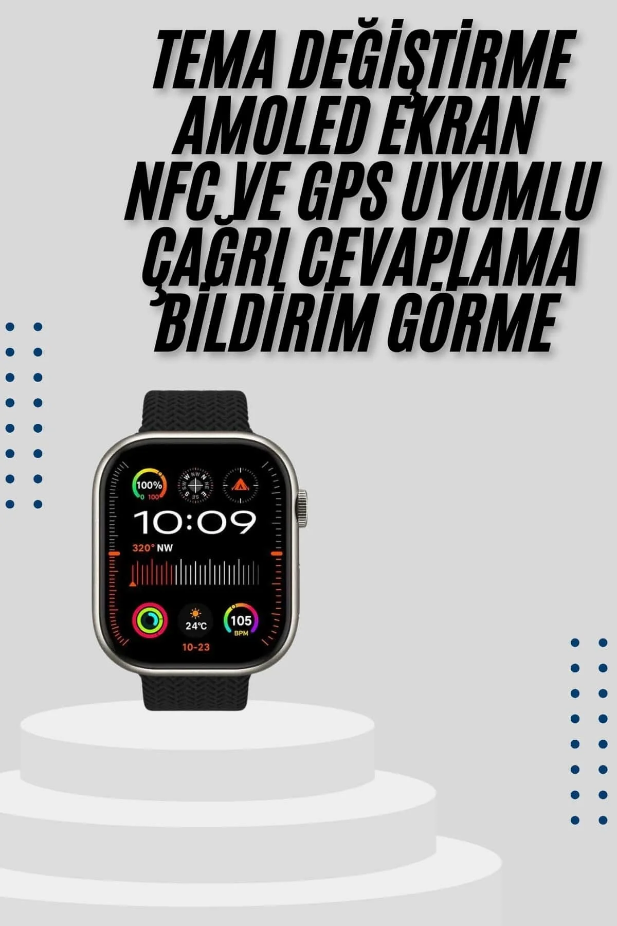 Akıllı Saat Uyku Ve Sağlık Takibi Gps Uyumlu Tema Değiştirme - Just Cheap Store Görsel 2