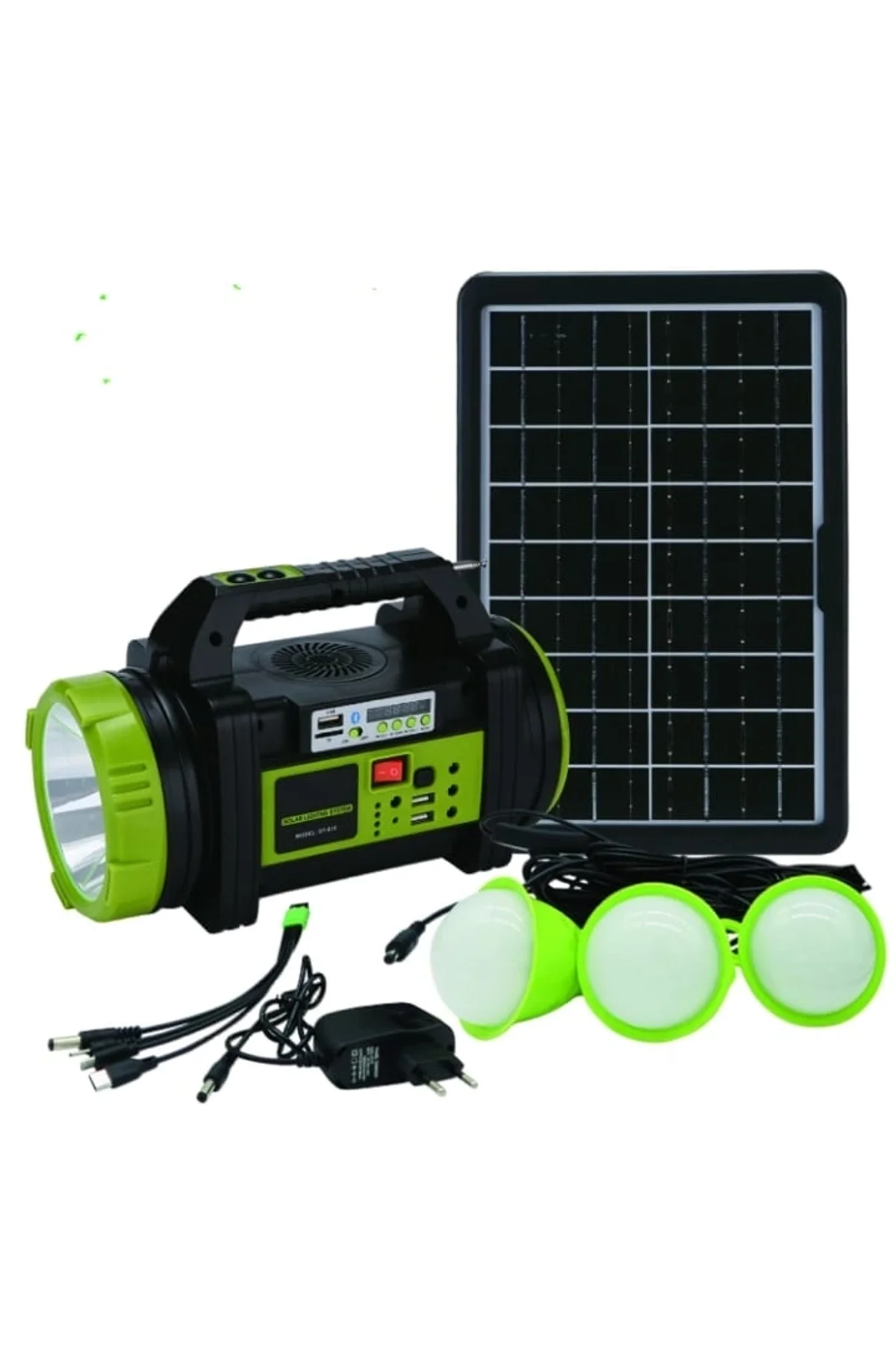 Wıson Ws-5683 Şarjlı 30w Solar Şarjlı Ev Aydınlatma Seti Radyo Ve Fan Powebank - Just Cheap Store Görsel 4