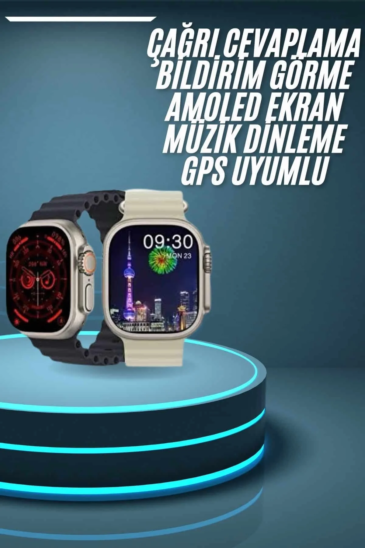 Akıllı Saat Çok Fonksiyonlu Uzun Pil Ömürlü Çağrı Cevaplayabilen Kol Saati - Just Cheap Store Görsel 2