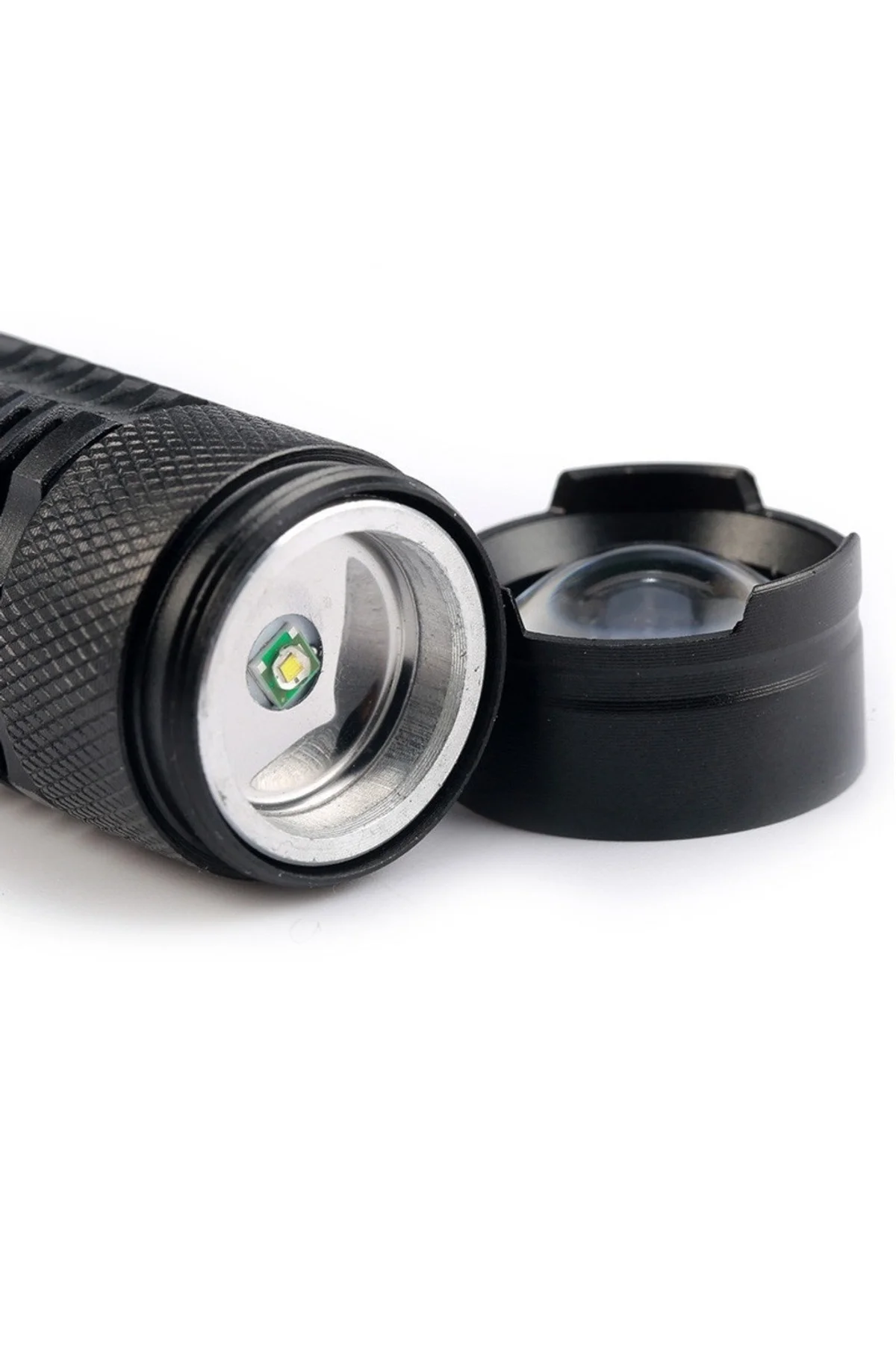 Cree Q5 Led Zoomlu Pilli Mini Feneri 14500 Pil İle Çalışma Özelliği - Just Cheap Store Görsel 4