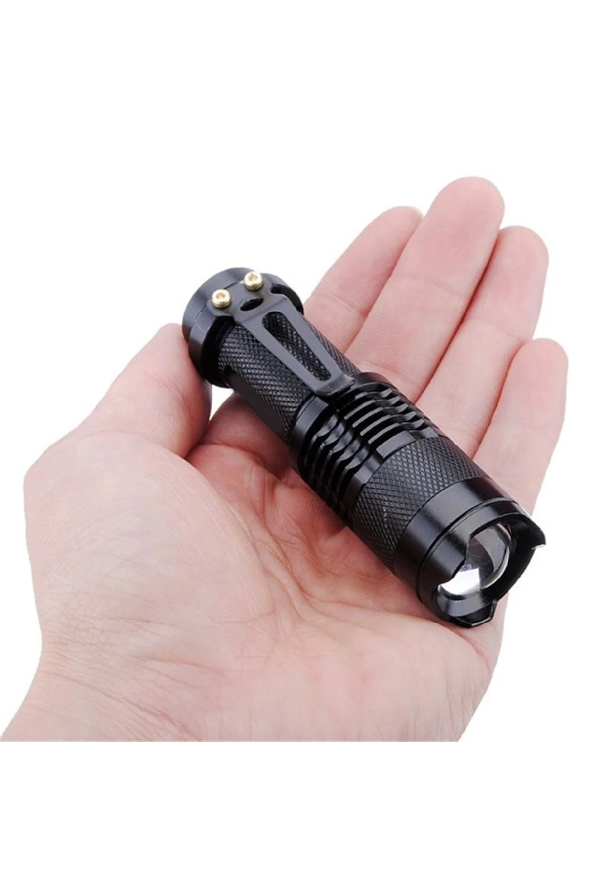 Cree Q5 Led Zoomlu Pilli Mini Feneri 14500 Pil İle Çalışma Özelliği - Just Cheap Store Görsel 5
