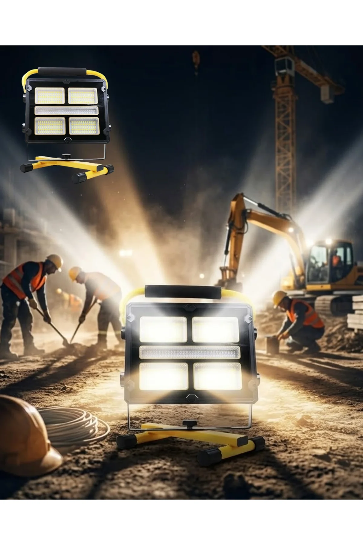 Taşınabilir Solar Şarjlı Led Kamp Feneri 400 Led Süper Parlak Çok Fonksiyonlu Aydınlatma