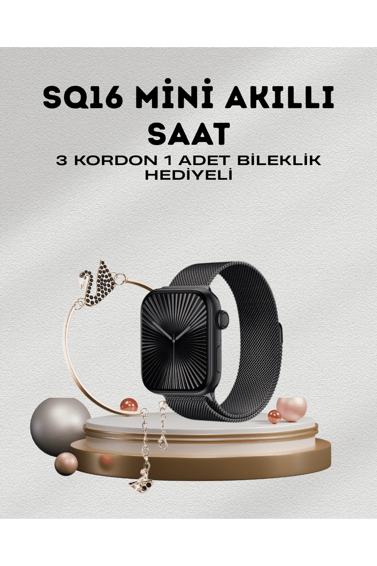 SQ-16 Mini Series 10 – Dokunmatik Akıllı Saat | Kalp Ritmi, Spo2, Uyku Takibi