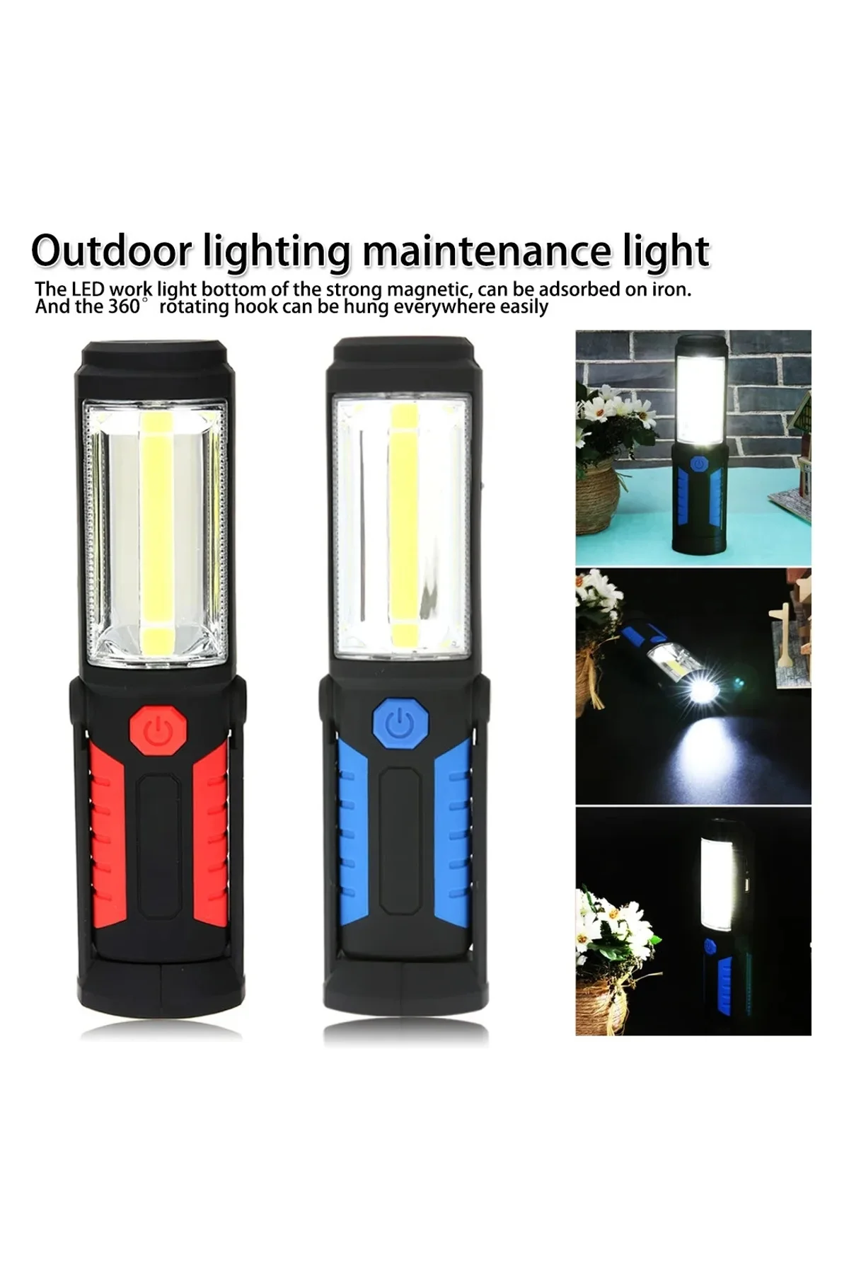 Br S99 Cob Led Şarj Edilebilir Mıknatıslı Çalışma Feneri - Just Cheap Store Görsel 5