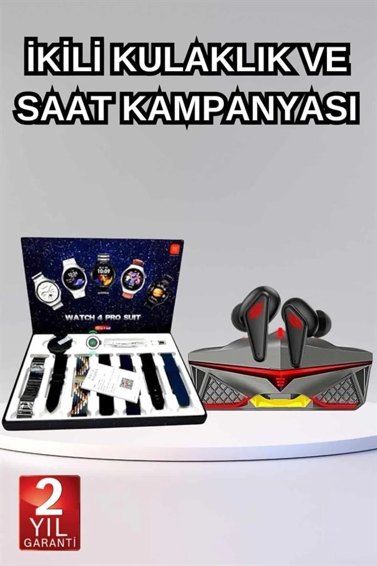 Seti Bluetooth Kulaklık Ucuz Kaliteli Yeni Nesil Akıllı Saat - Just Cheap Store Görsel 2