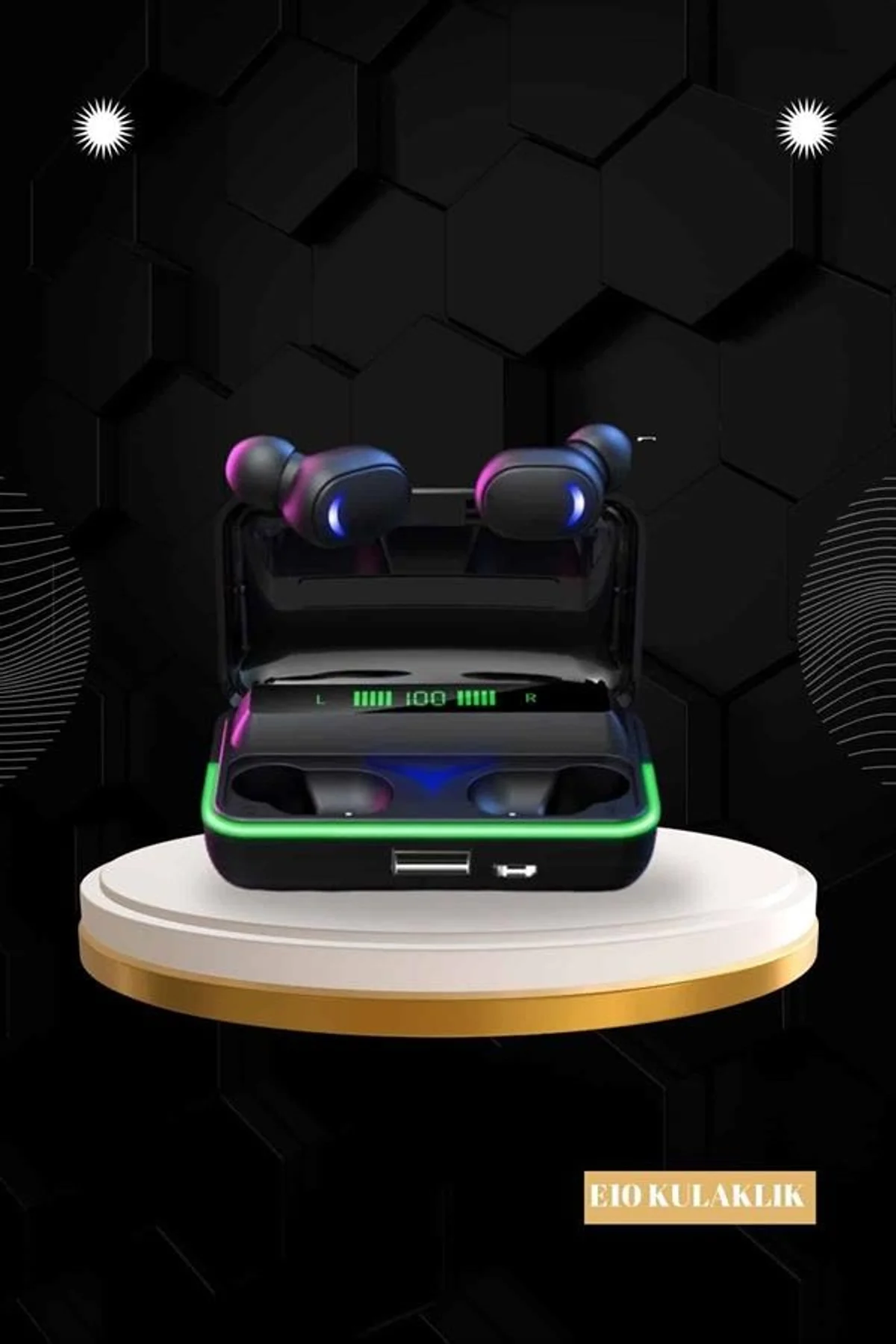 Powerbank Bluetooth Kulaklık Ve Akıllı Saat 7 Kordonlu Metal Kordon Plastik Kordon - Just Cheap Store Görsel 3