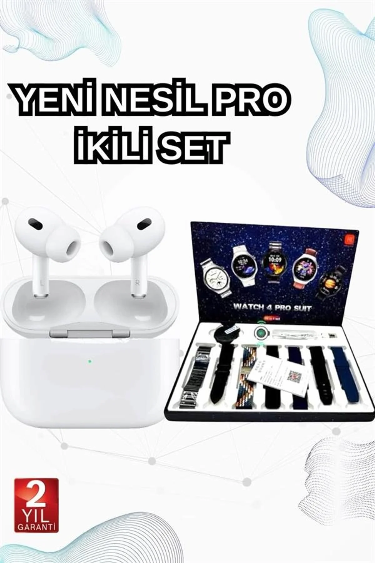 2025 Model Akıllı Saat Ve Yeni Nesil Pro Bluetooth Kulaklık Anc Özelliği - Just Cheap Store Görsel 2