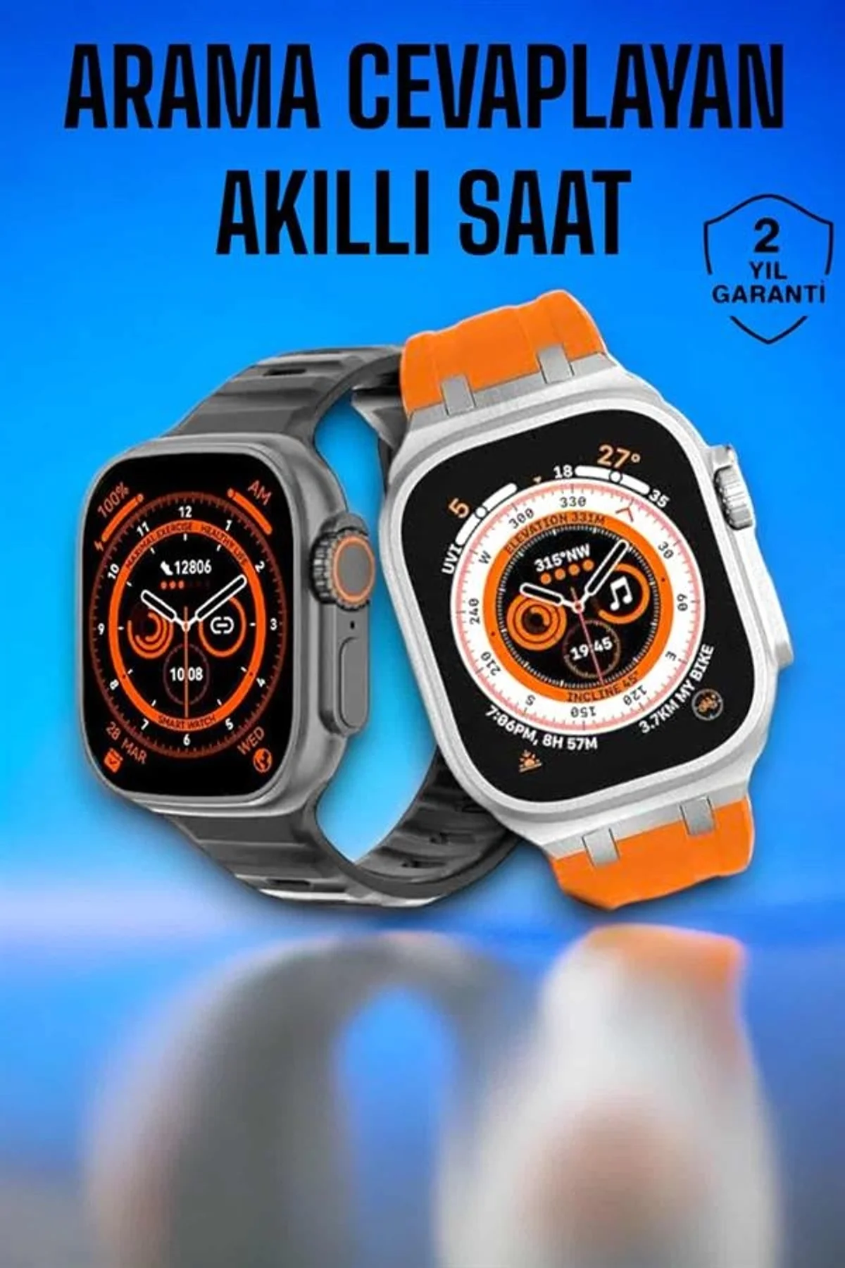 Akıllı Saat Gps, Sağlık Ve Uyku Takibi Arama Cevaplayan Bluetooth Bağlantılı (kopya) - Just Cheap Store Görsel 2