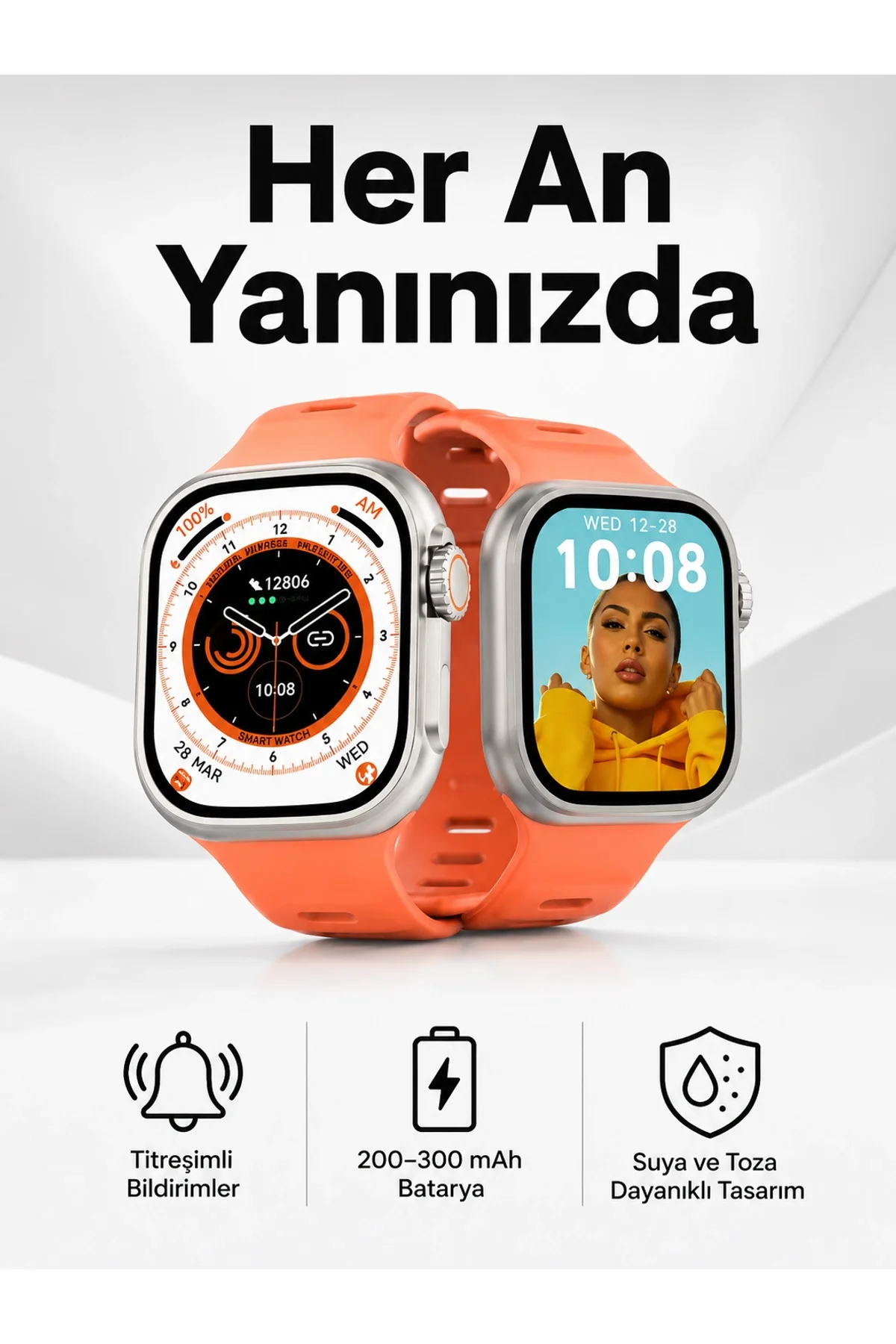 Akıllı Saat Gps, Sağlık Ve Uyku Takibi Arama Cevaplayan Bluetooth Bağlantılı (kopya)