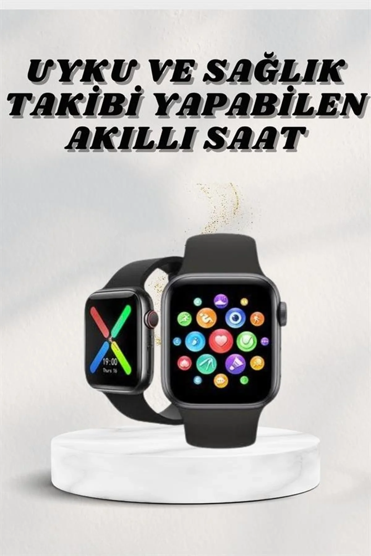 Akıllı Saat Wireless Şarj Yüksek Çözünürlüklü Müzik Dinleme Sesli Cevaplama Yeni Nesil - Just Cheap Store Görsel 2