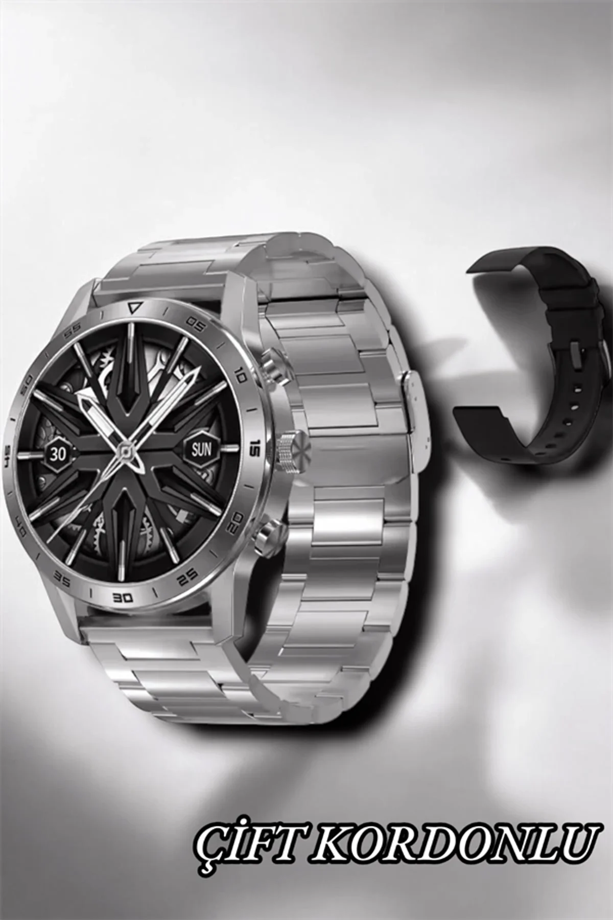 Suya Dayanıklı Dokunmatik Akıllı Saat Bluetooth 5.0, Sesli Asistan Ve Sağlık Takibi - Just Cheap Store Görsel 4