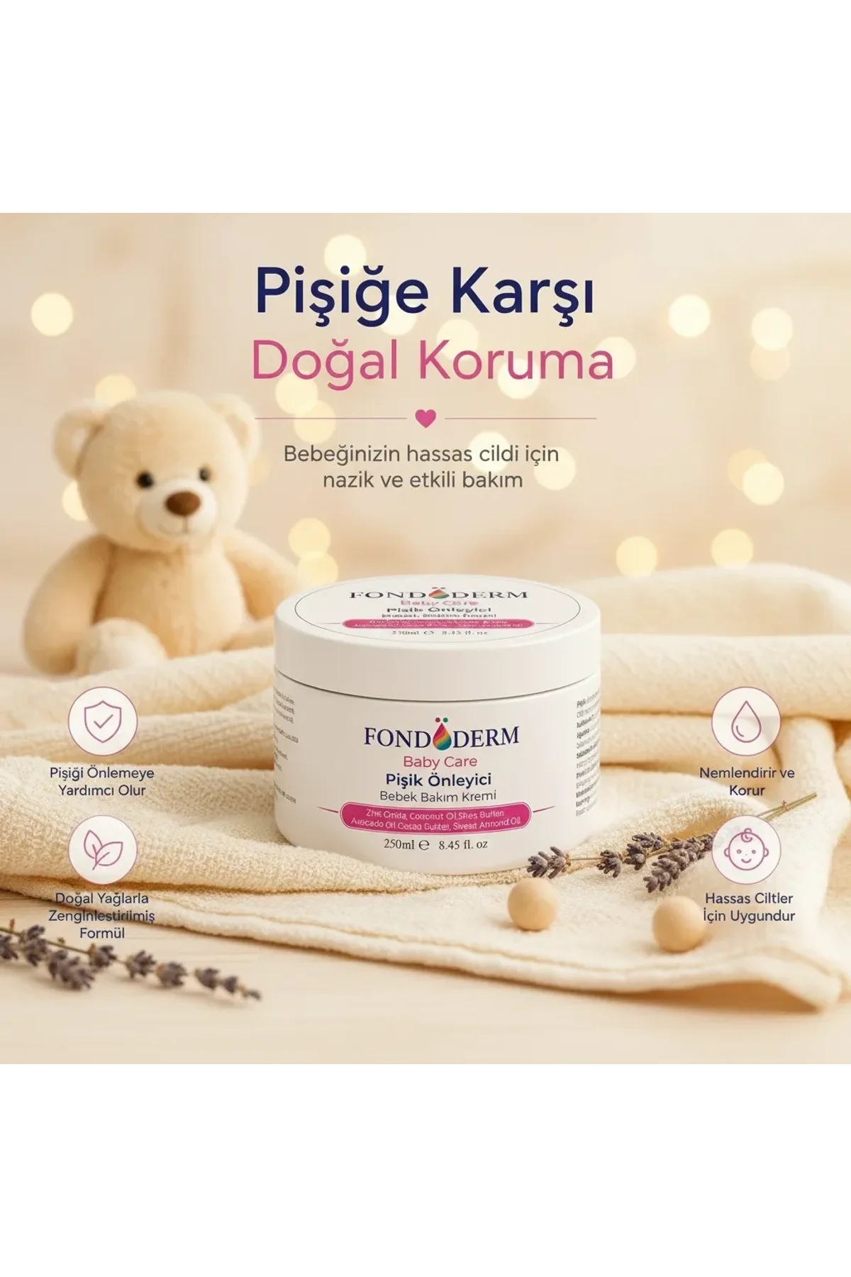 Bebek Pişik Kremi Çinko Oksit Ve Lanolin İçerikli Bariyer Krem Yoğun Onarıcı Cilt Bakım Kremi - Just Cheap Store Görsel 3
