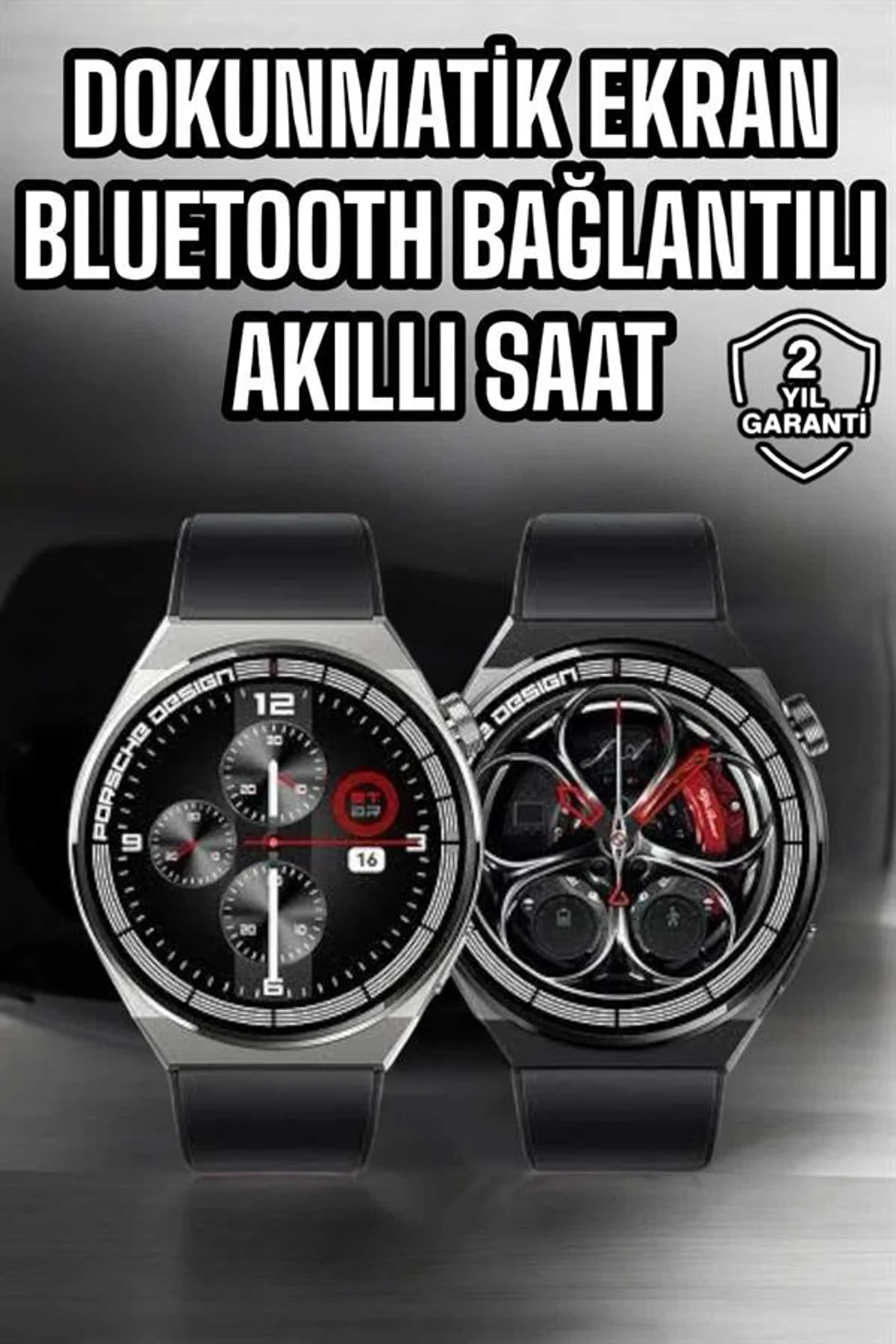 Akıllı Saat Dokunmatik Ekran Sesli Görüşme Ve Bildirim Görme Sağlık Takibi - Just Cheap Store Görsel 2