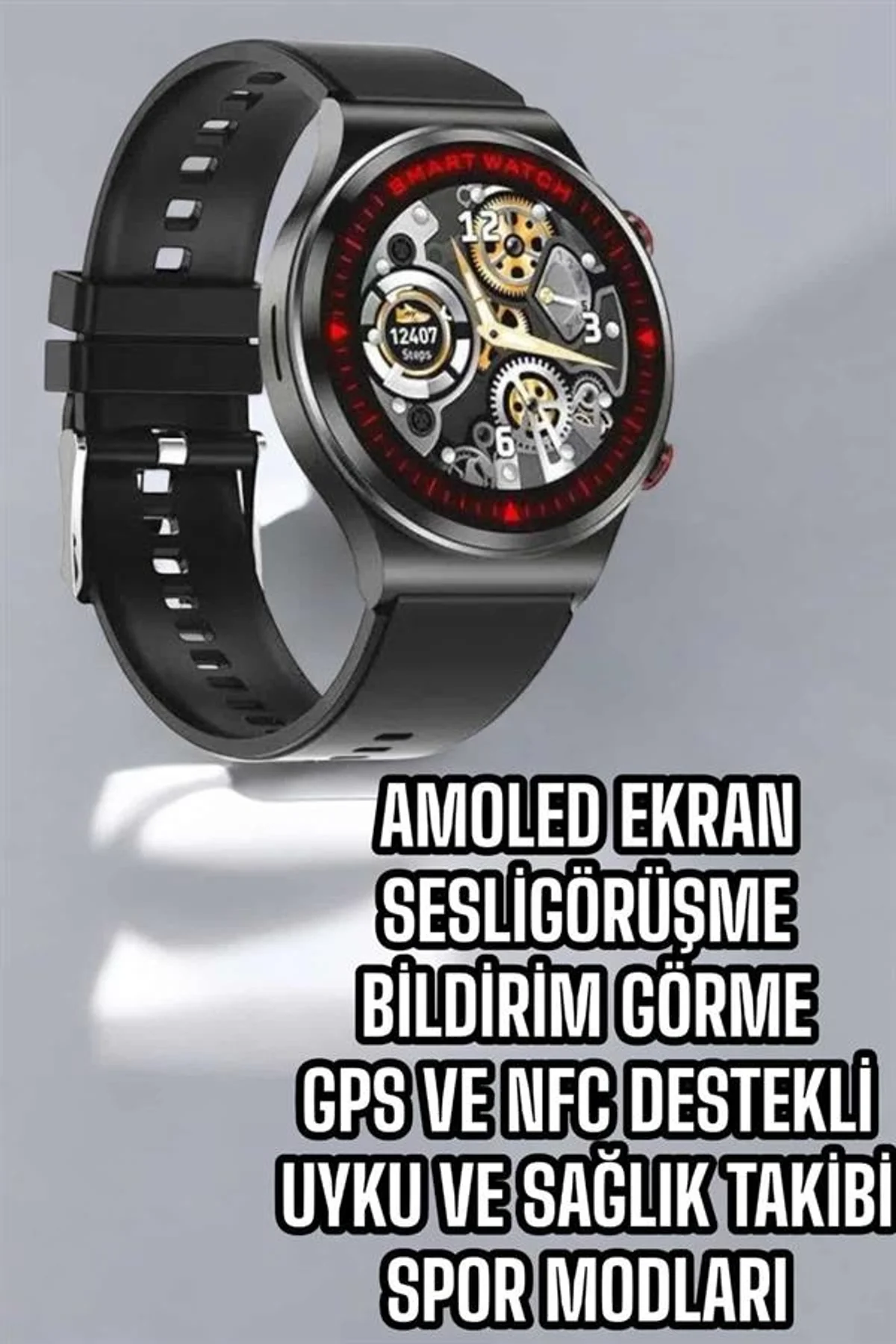 Bluetooth Bağlantılı Akıllı Saat Tüm Telefonlara Uyumlu Değiştirilebilir Kordon - Just Cheap Store Görsel 3