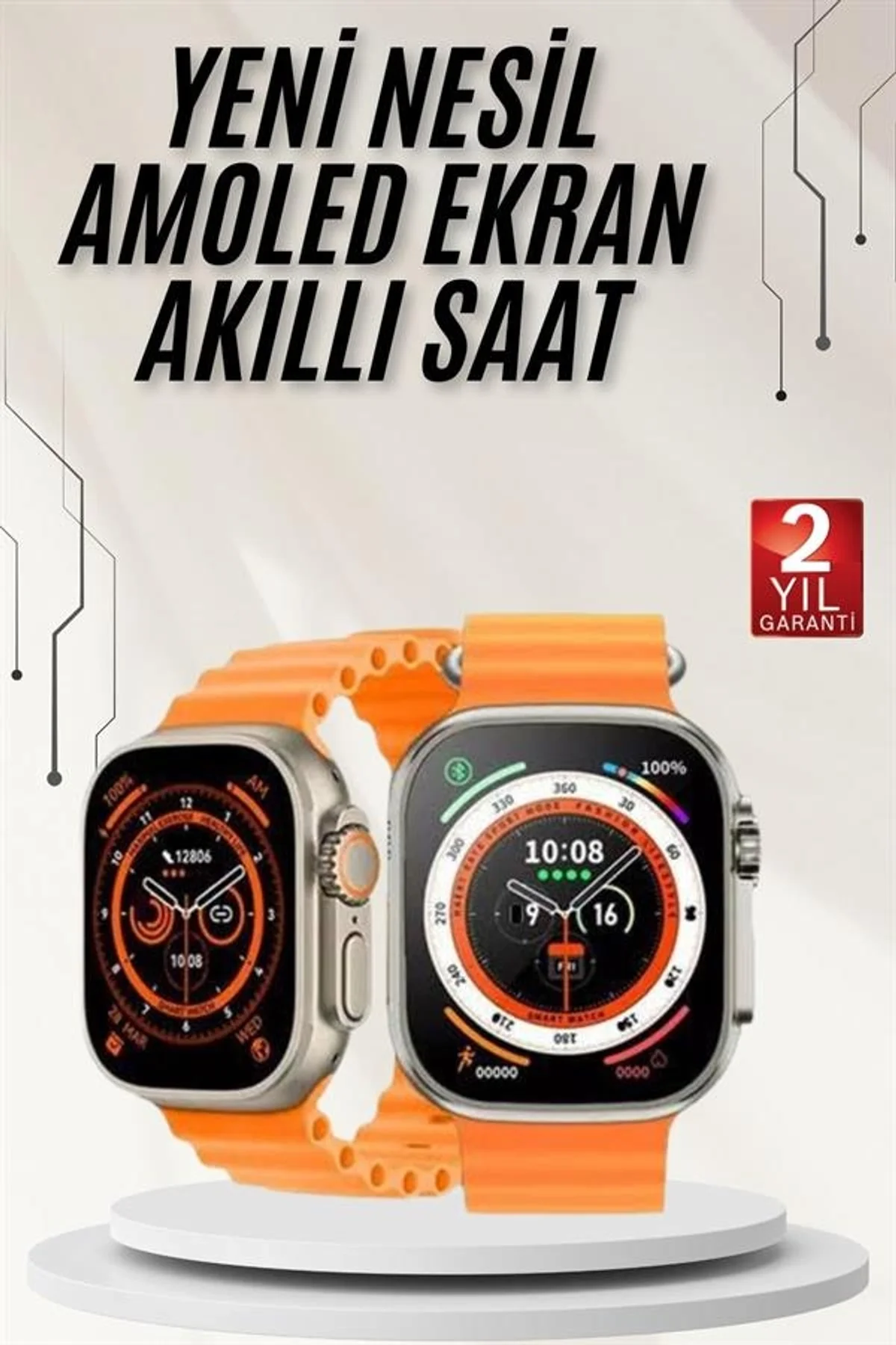 Akıllı Saat Gps Özelliği Bildirim Görme Adımsayar Sesli Görüşme Yapabilen Yeni Nesil - Just Cheap Store Görsel 2