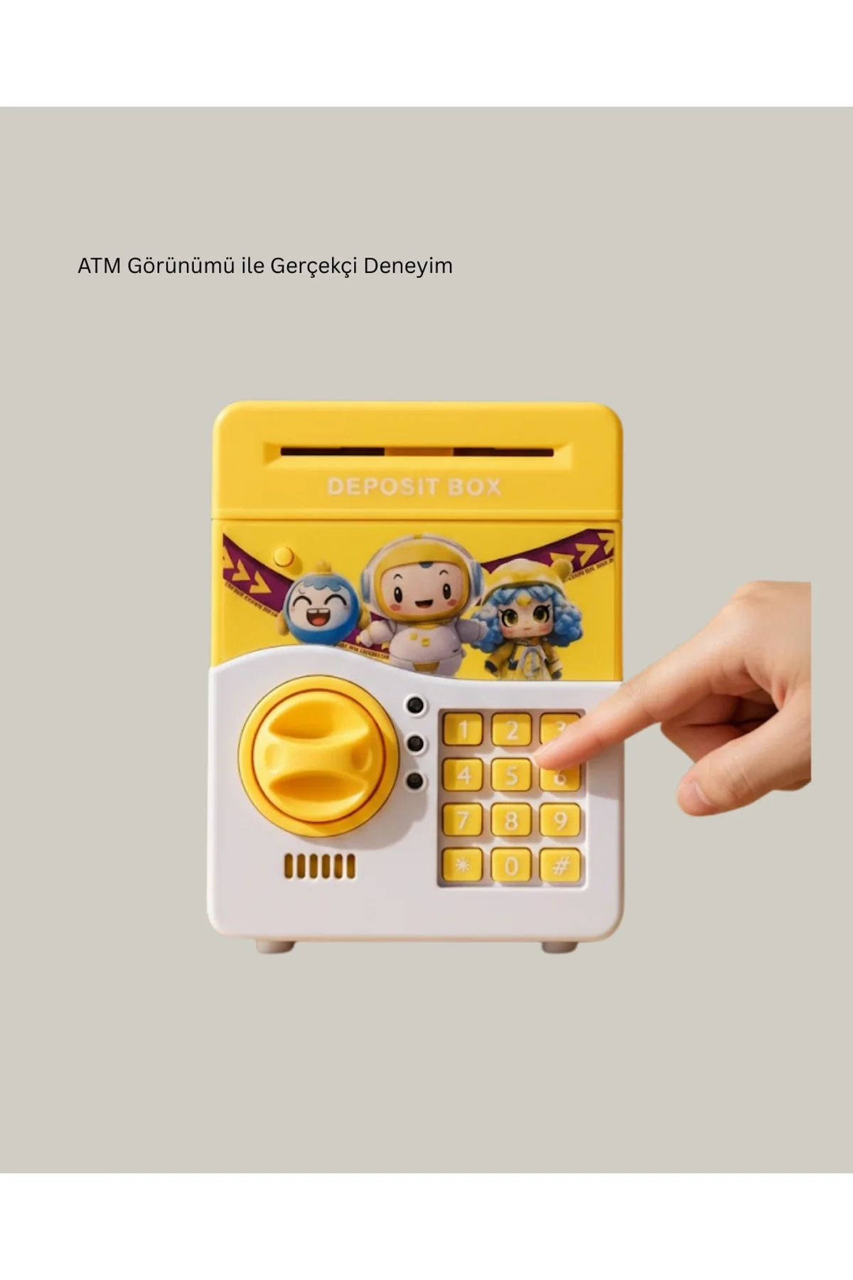 Sam51 Müzikli Işıklı Kumbara Sarı - Just Cheap Store Görsel 2