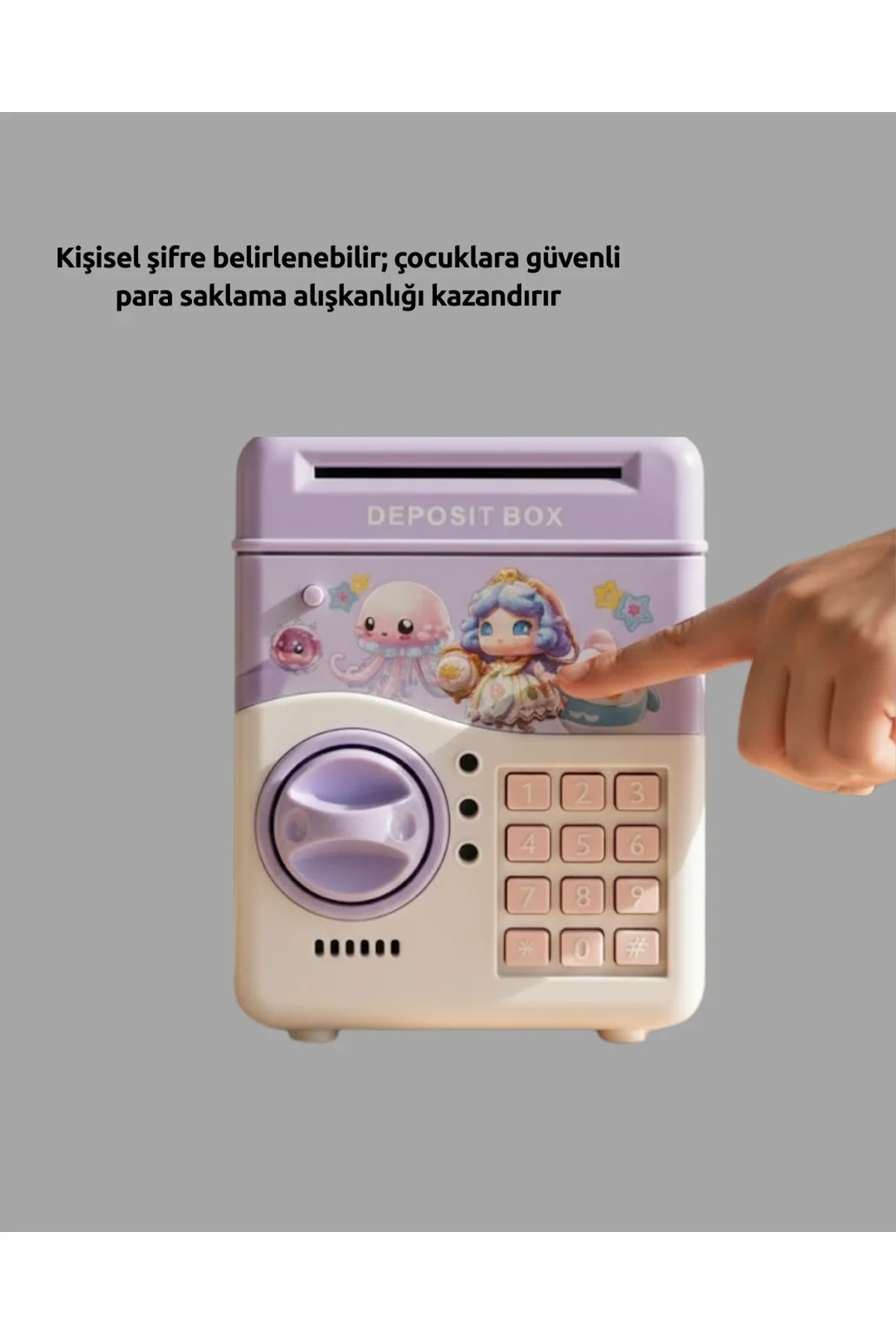 Sam51 Müzikli Işıklı Kumbara Mor - Just Cheap Store Görsel 3