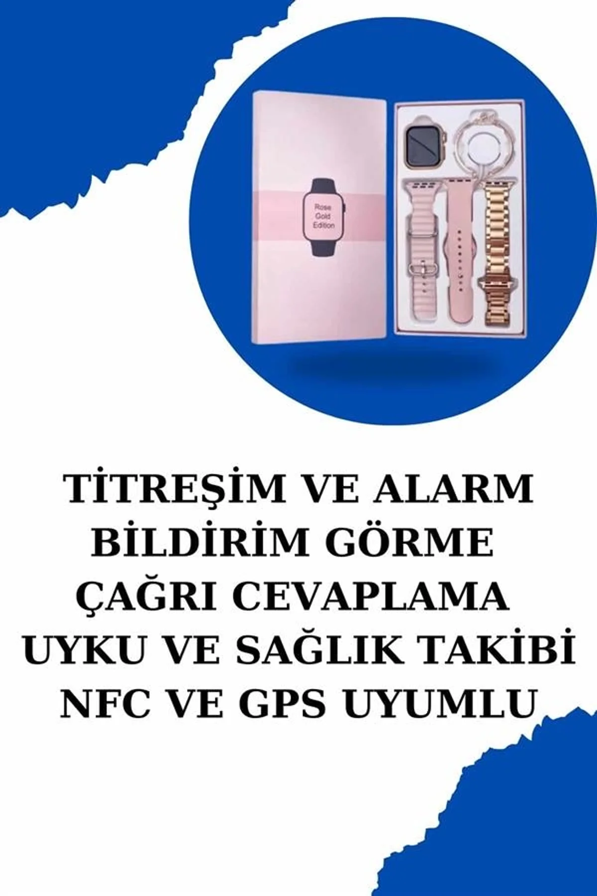Kadınlar İçin Dokunmatik Ekran Akıllı Saat Ve Kablosuz Bluetooth Kulaklık Anc Özelliği - Just Cheap Store Görsel 4