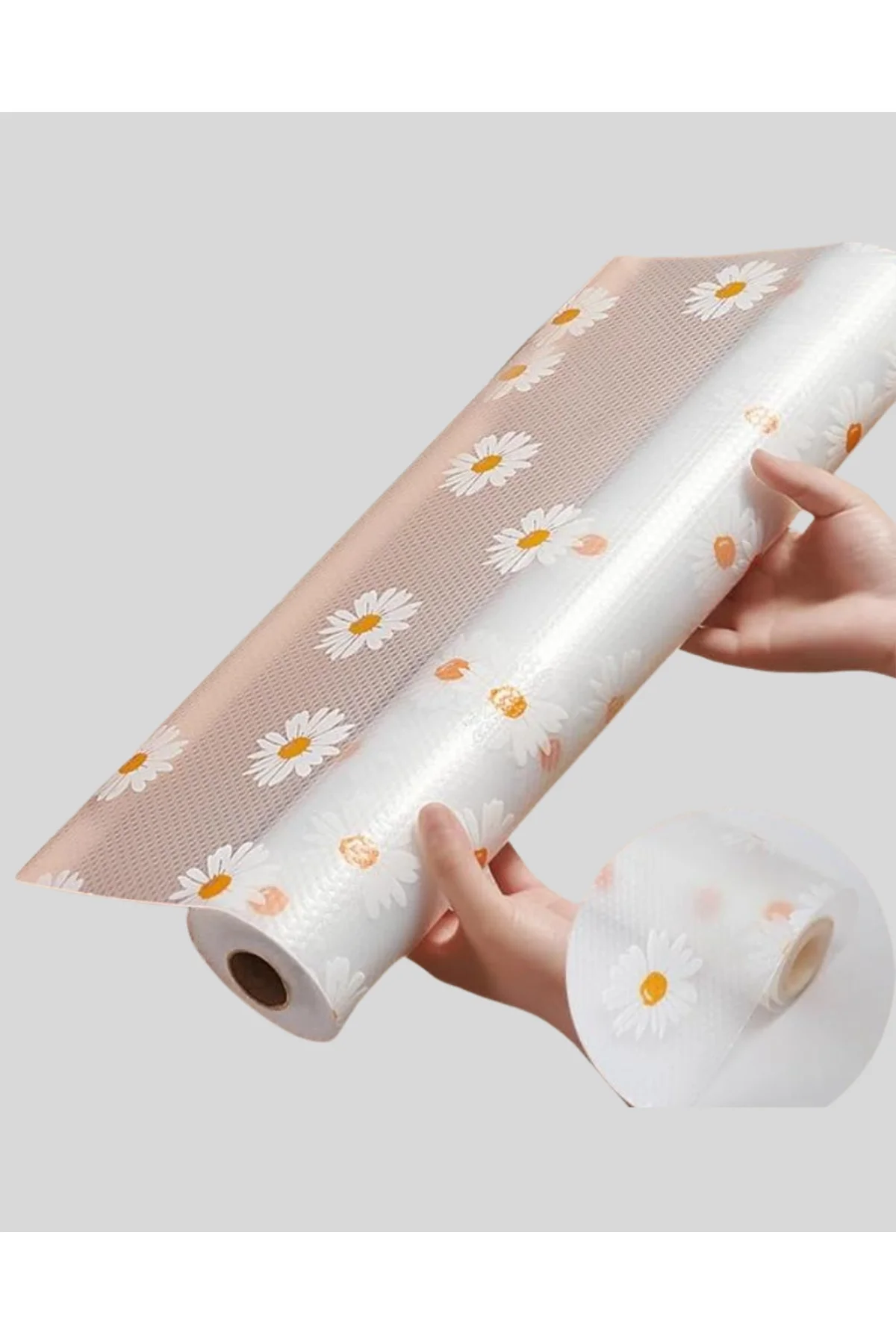 10 Metre Papatya Desenli Dolap İçi Kaymaz Koruyucu Mat - Just Cheap Store Görsel 2