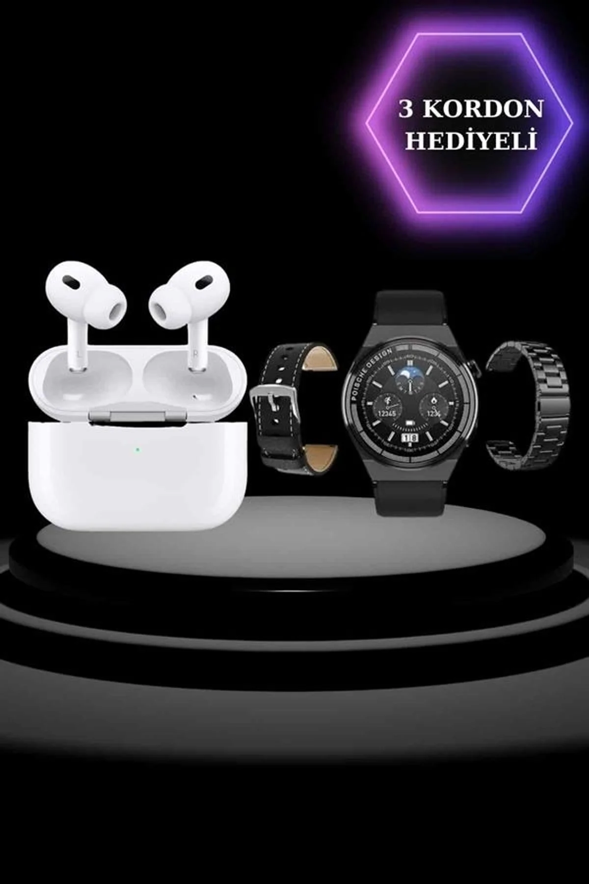 Aynalı Bluetooth Kulaklık Yeni Nesil Akıllı Saat Titreşimli Nabız Ölçer Spor Modları - Just Cheap Store Görsel 4