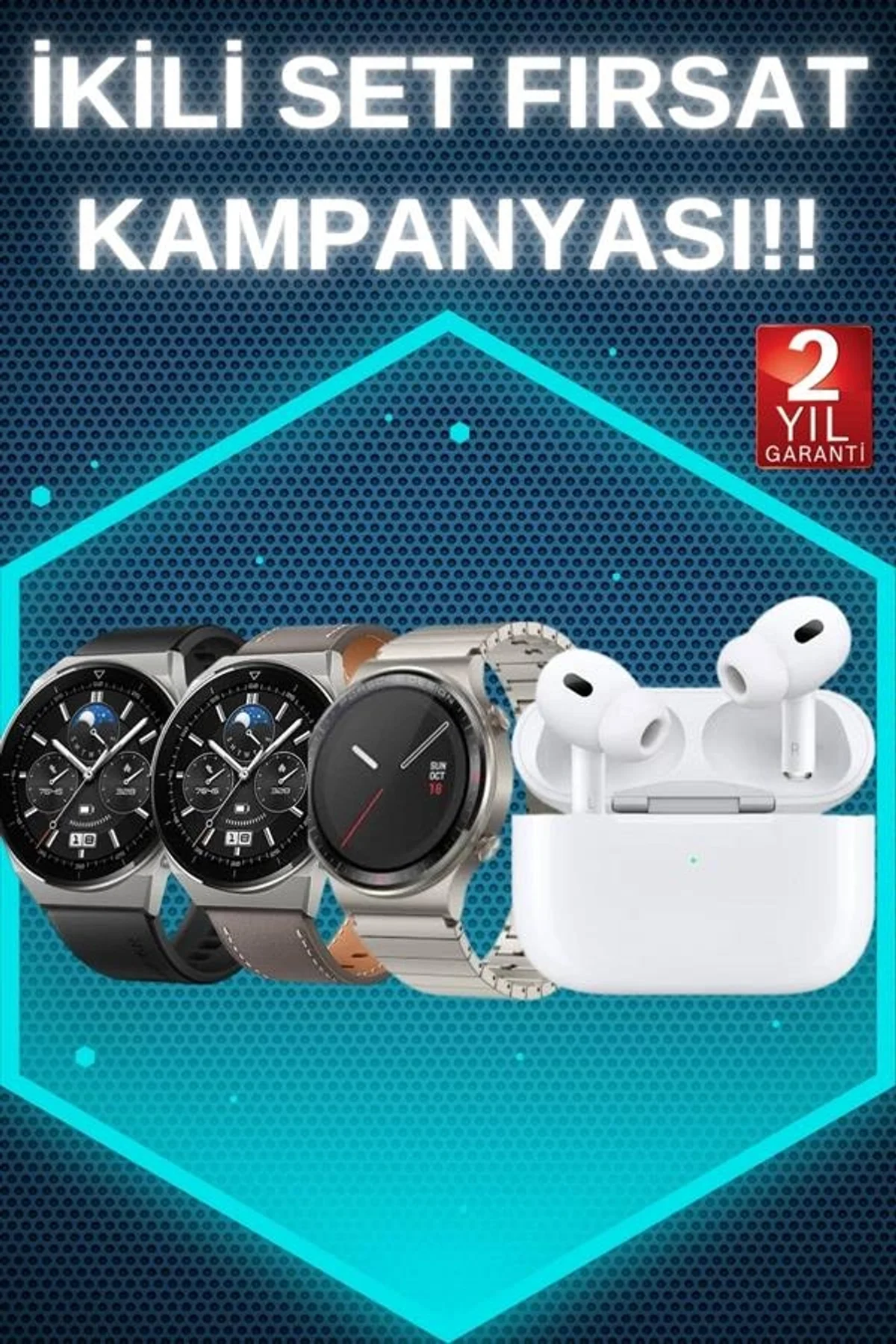 Aynalı Bluetooth Kulaklık Yeni Nesil Akıllı Saat Titreşimli Nabız Ölçer Spor Modları - Just Cheap Store Görsel 2