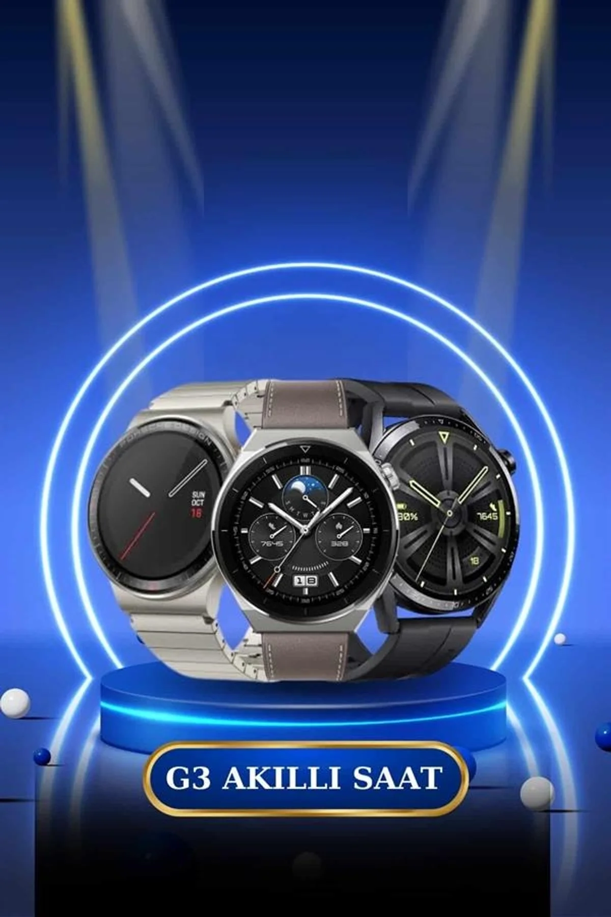 Kablosuz Bluetooth Bağlantılı Kulaklık Ve Dokunmatik Ekran Akıllı Saat Arama Cevaplama - Just Cheap Store Görsel 3