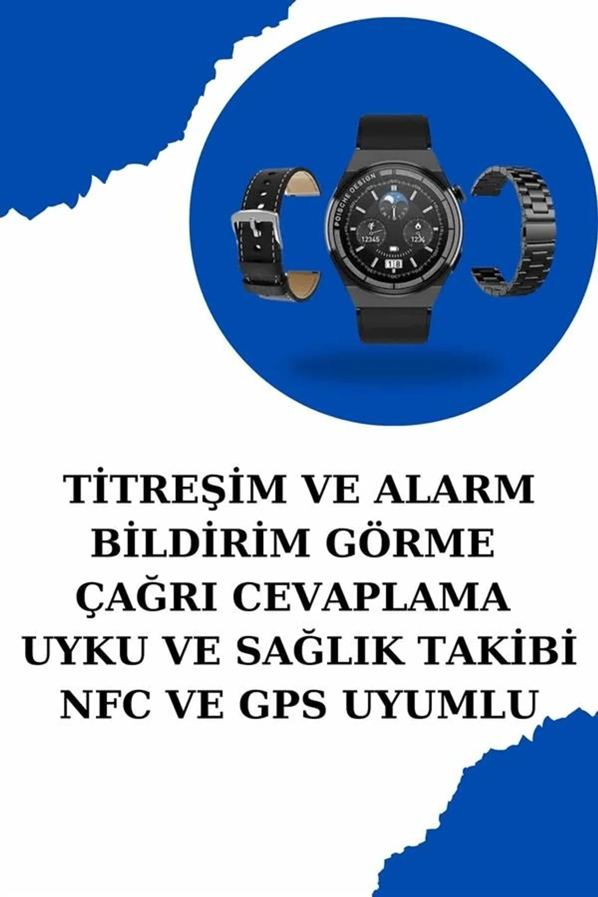 Kablosuz Bluetooth Bağlantılı Kulaklık Ve Dokunmatik Ekran Akıllı Saat Arama Cevaplama - Just Cheap Store Görsel 4