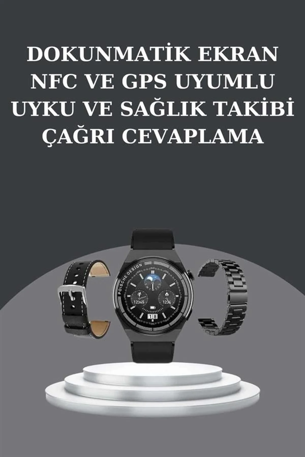 Yeni Nesil Akıllı Saat Ve Bluetooth Kulaklık Titreşim Bildirimleri Uyku Takibi - Just Cheap Store Görsel 3