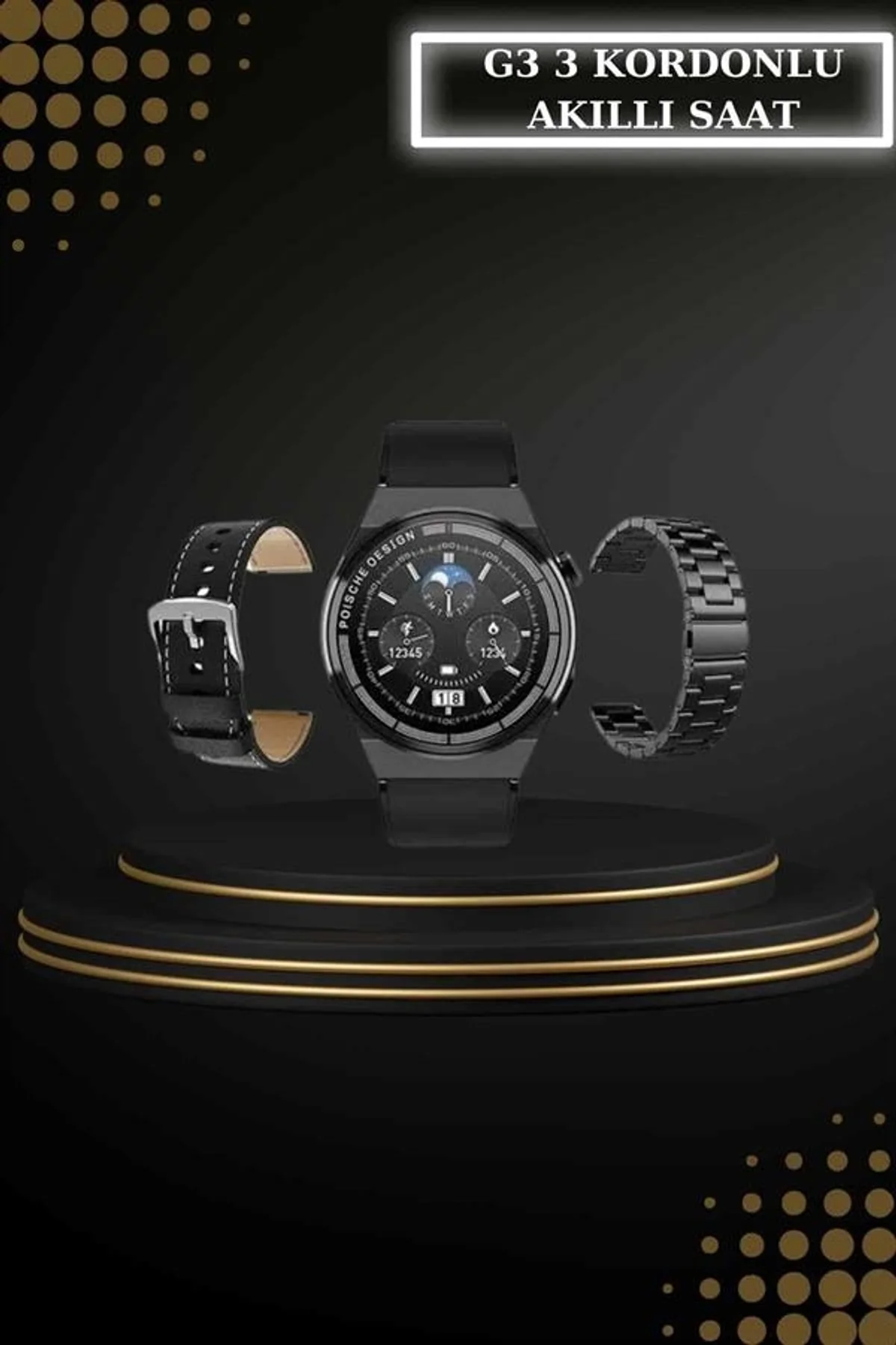 Kablosuz Bluetooth Kulaklık Ve Kordon Hediyeli Akıllı Saat Nabız Ölçer Uzun Pil Ömrü - Just Cheap Store Görsel 5
