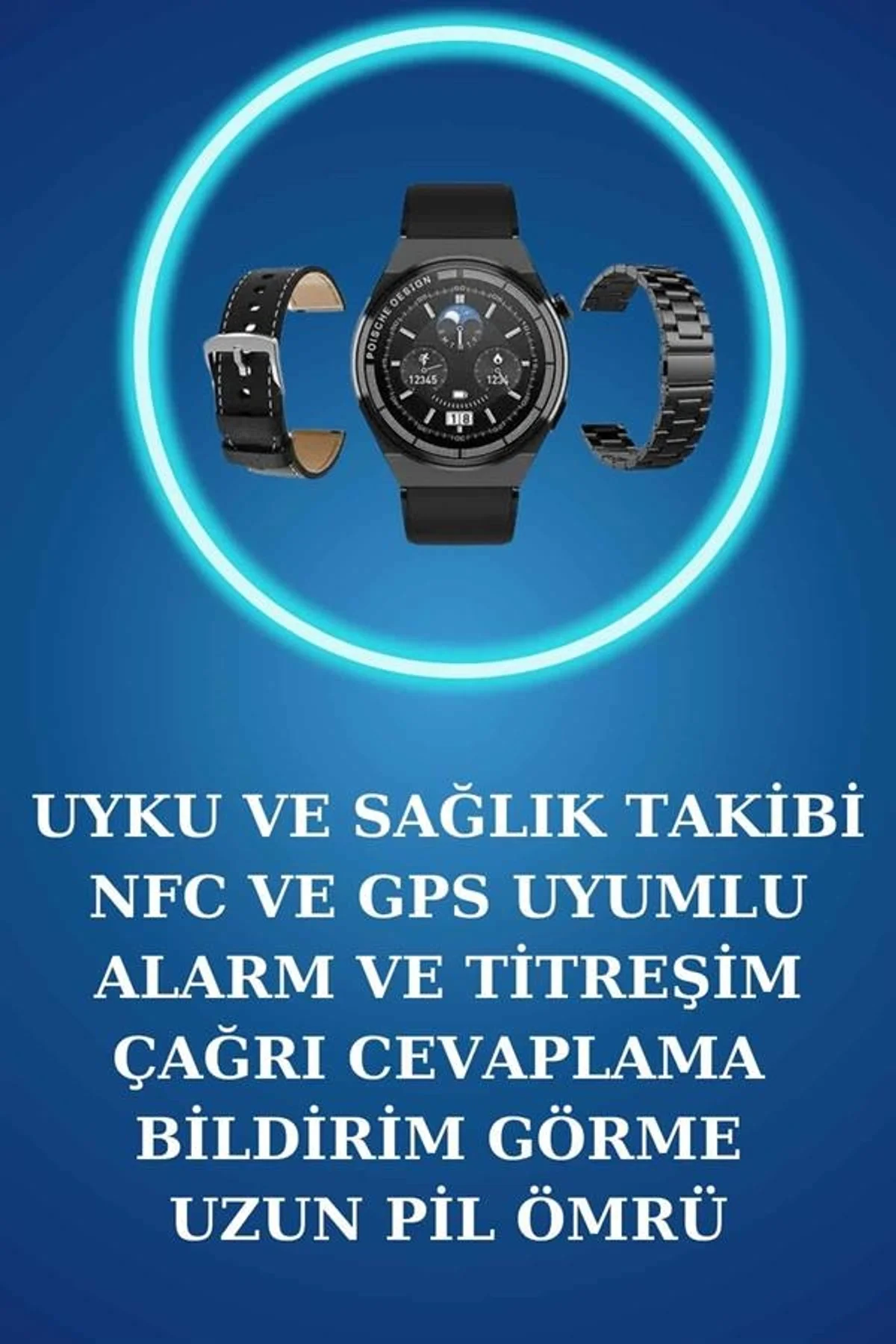 Akıllı Saat Ve Kulaklık Seti Bildirim Görme Arama Cevaplama Anc Özelliği - Just Cheap Store Görsel 5