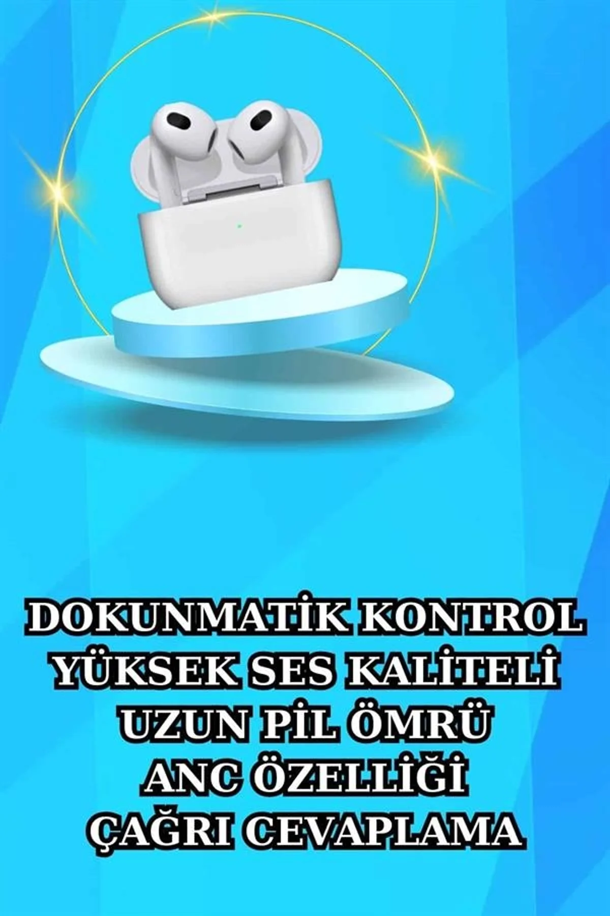 Akıllı Saat Ve Kulaklık Seti Bildirim Görme Arama Cevaplama Anc Özelliği - Just Cheap Store Görsel 4