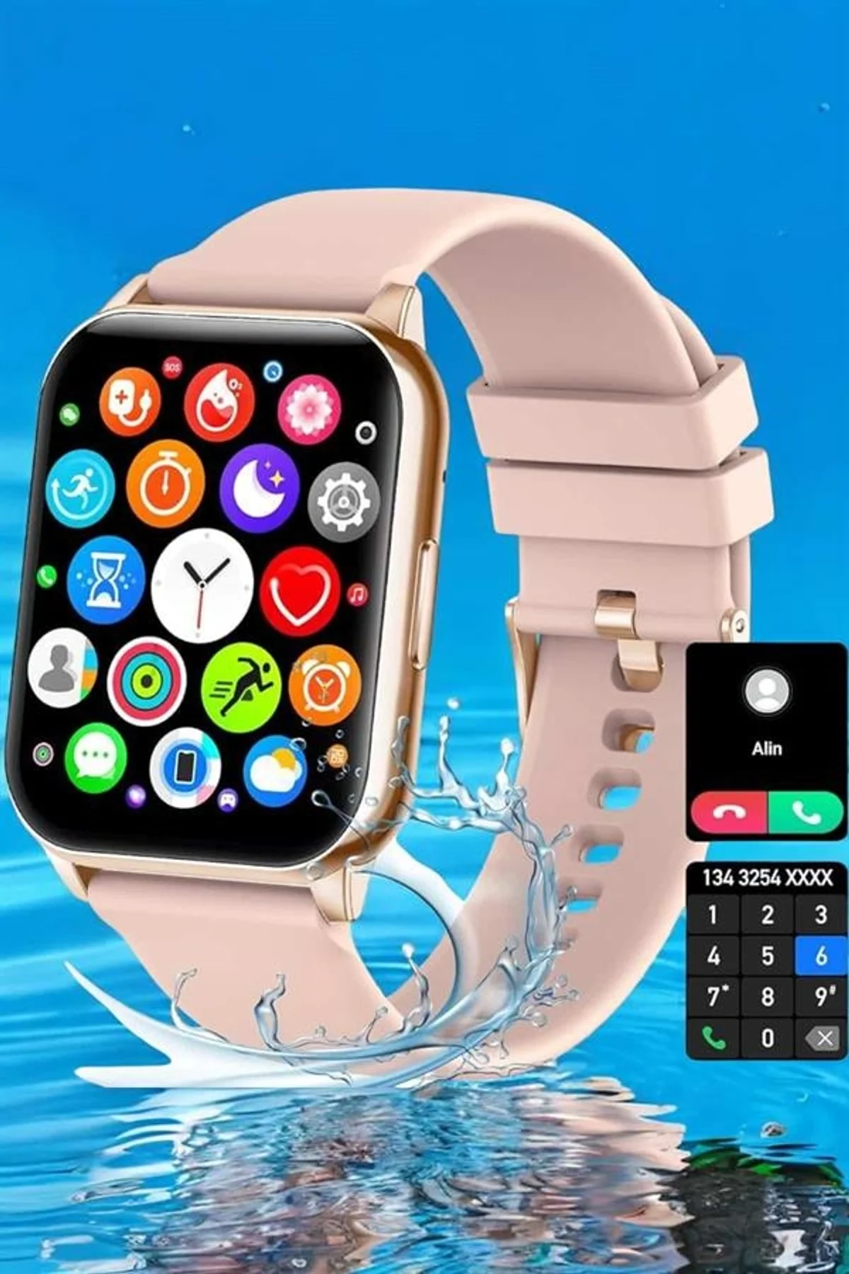 Akıllı Saat Amoled Ekran 3 Kordonlu Aksesuar Hediyeli Sesli Görüşme - Just Cheap Store Görsel 5