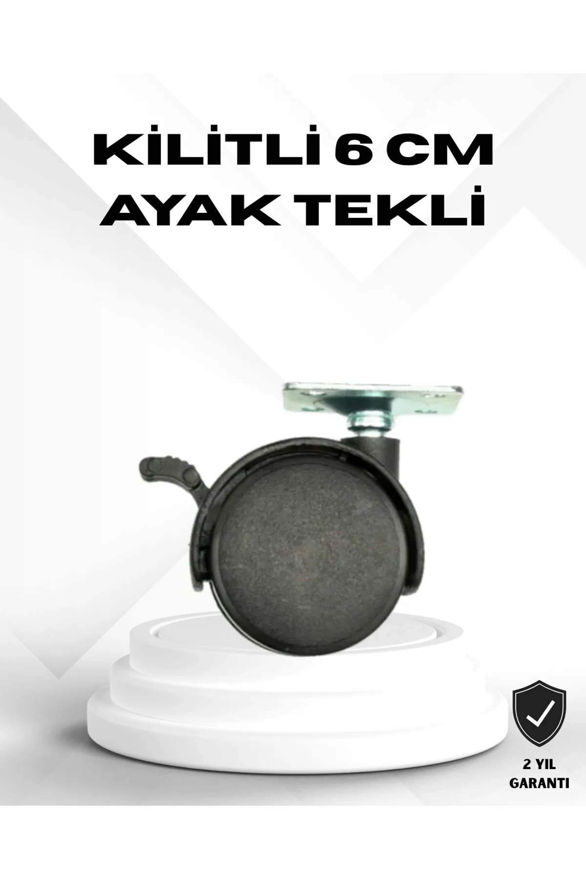 Kilitli 6 Cm Masa Ayağı Tekli Döner Tekerlek