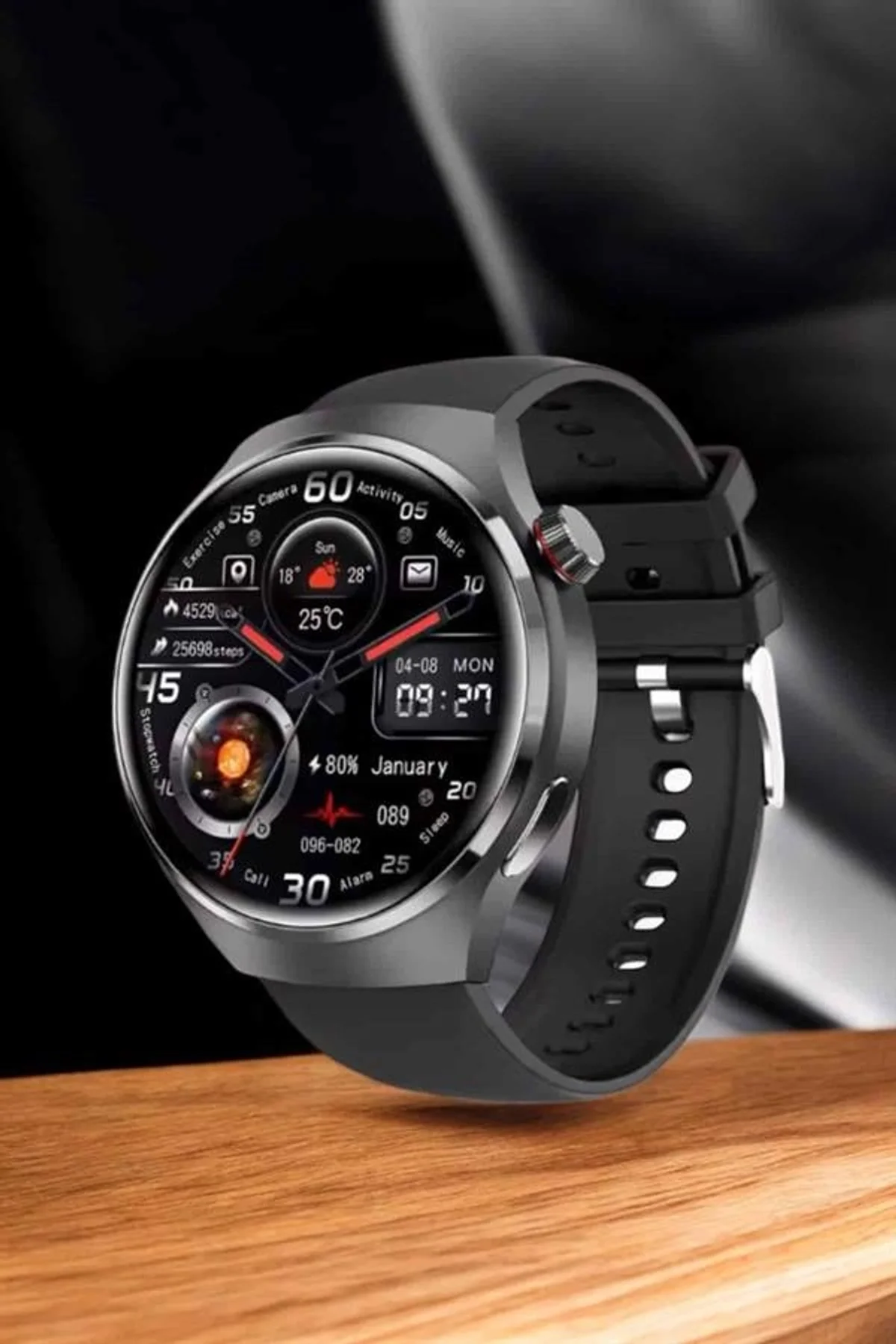 Akıllı Saat Nabız Sensörlü Bildirim Görebilen Spor Modları Gps Takibi Yeni Nesil - Just Cheap Store Görsel 4